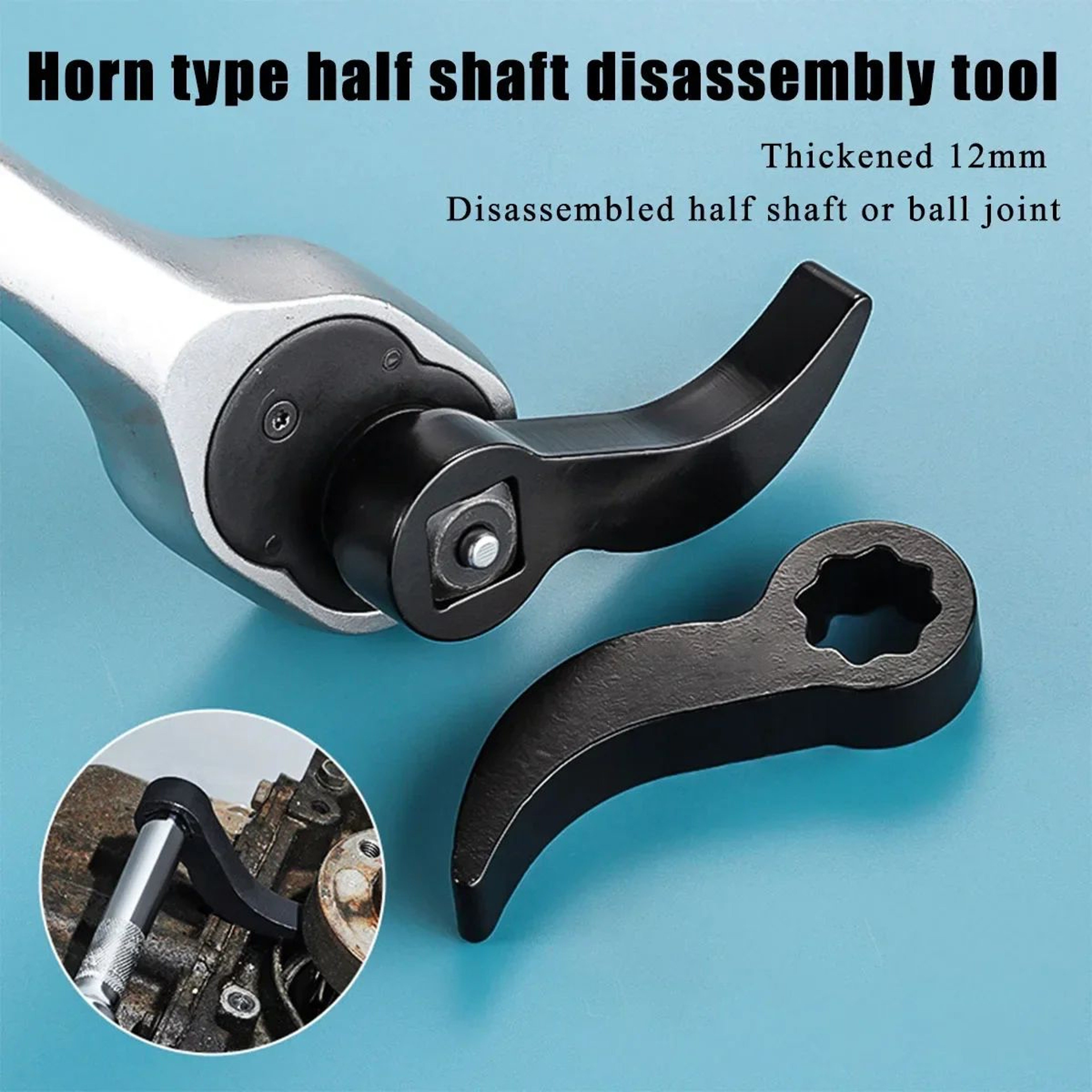 CV Axle Puller Tool Horn Style Half Shaft Removal Tool For Transmission Shaft Disassembly 3