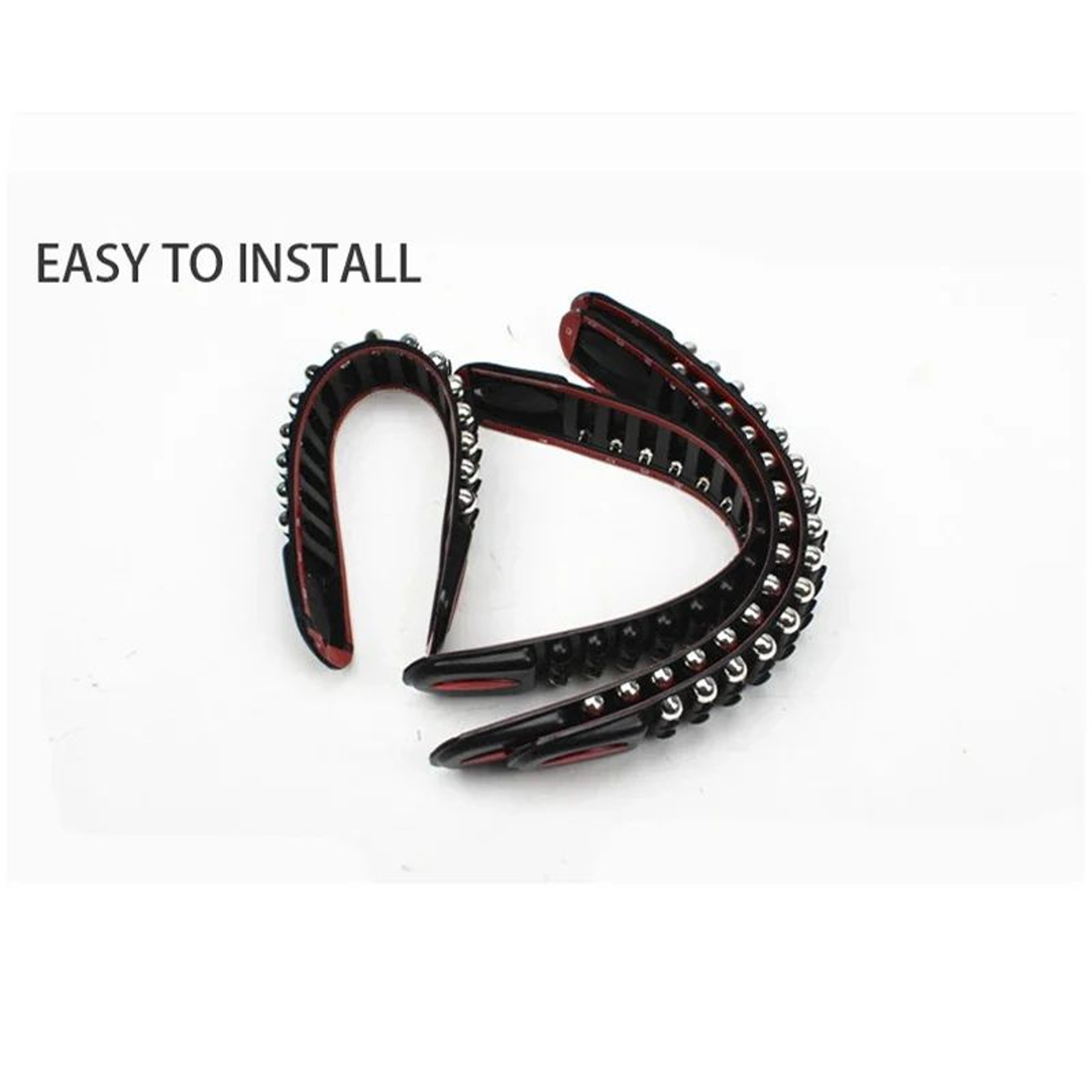 Universal Rubber Car Bumper Protector Strips 2 Pair Set Anti Collision Bumper Guards 3