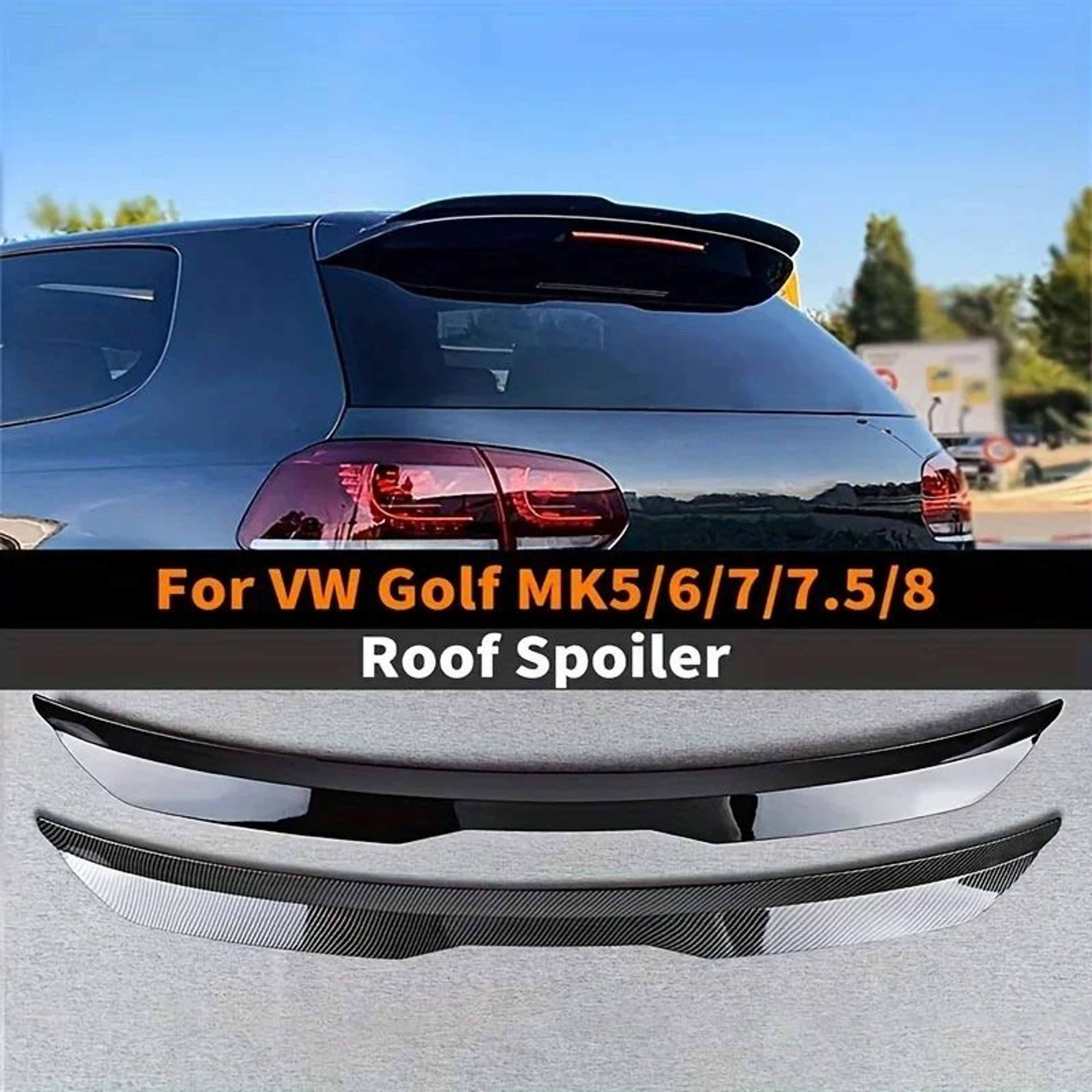 Universal Car Rear Trunk Spoiler Wing Decorative Tail Lip For SUV MPV Sedan 1