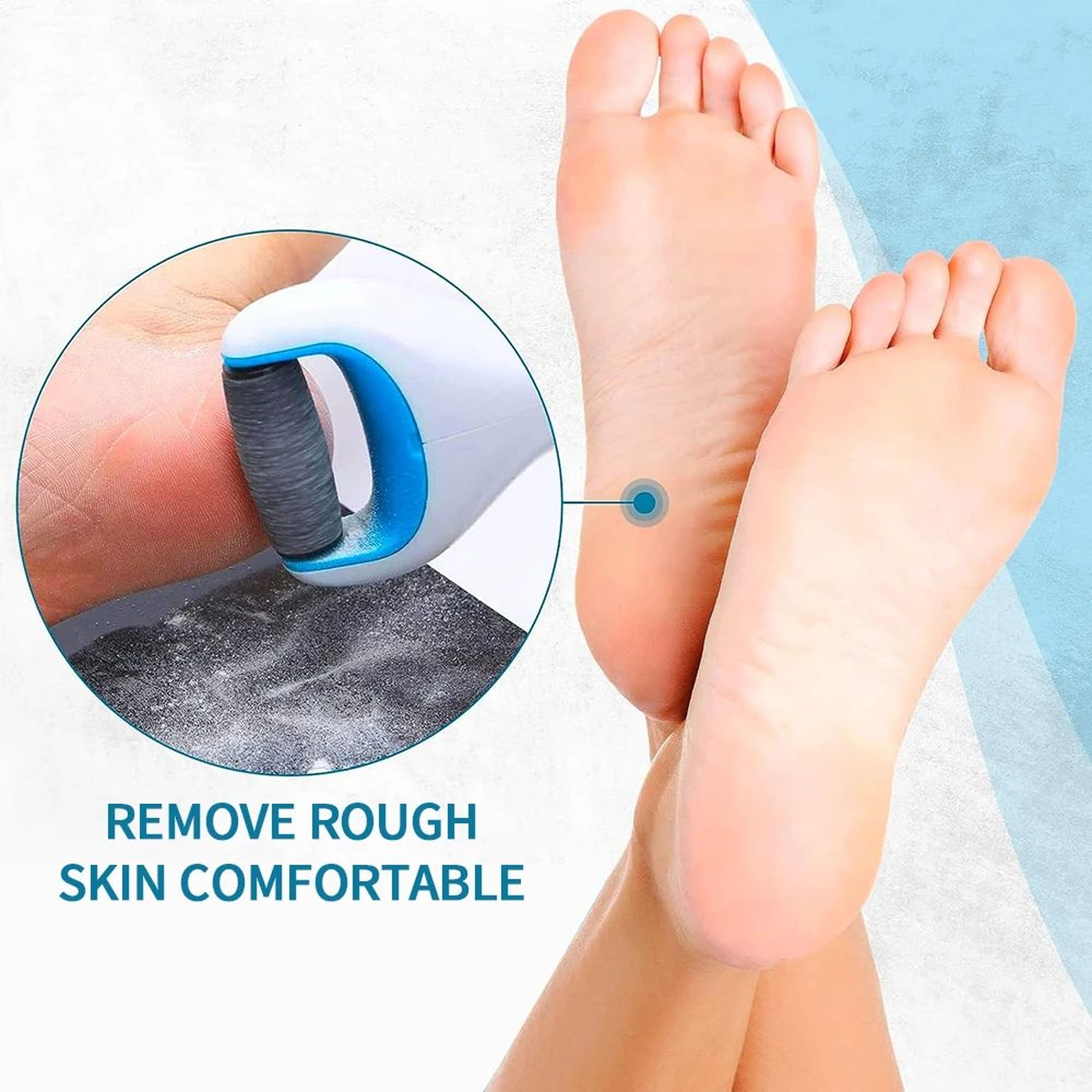 SmoothStep Electric Foot File Rechargeable Callus Remover Pedicure Tool For Soft Healthy Feet 1