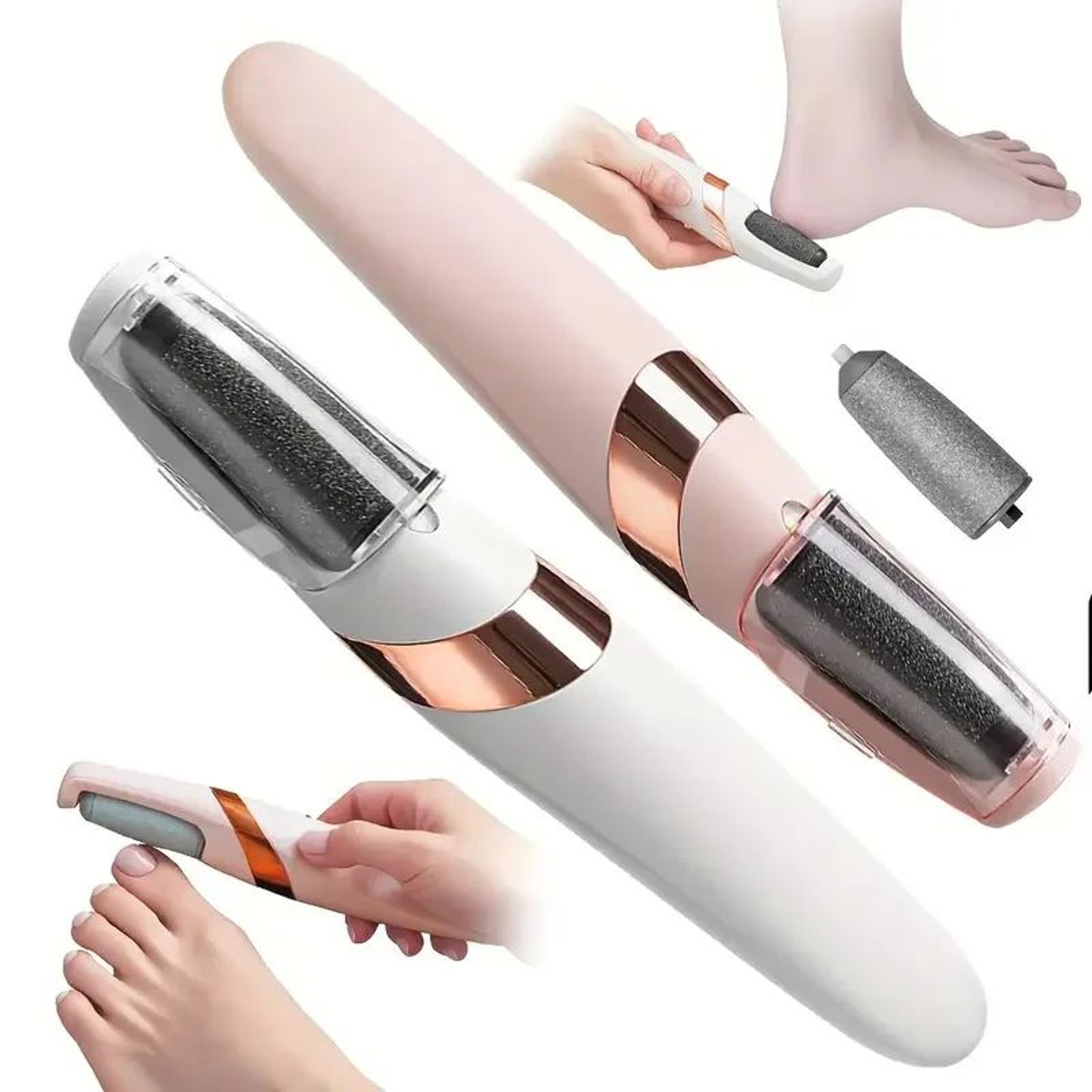 Pocket Rechargeable Electric Foot Grinder Callus Remover With 2 Speed Pedicure Tool 0