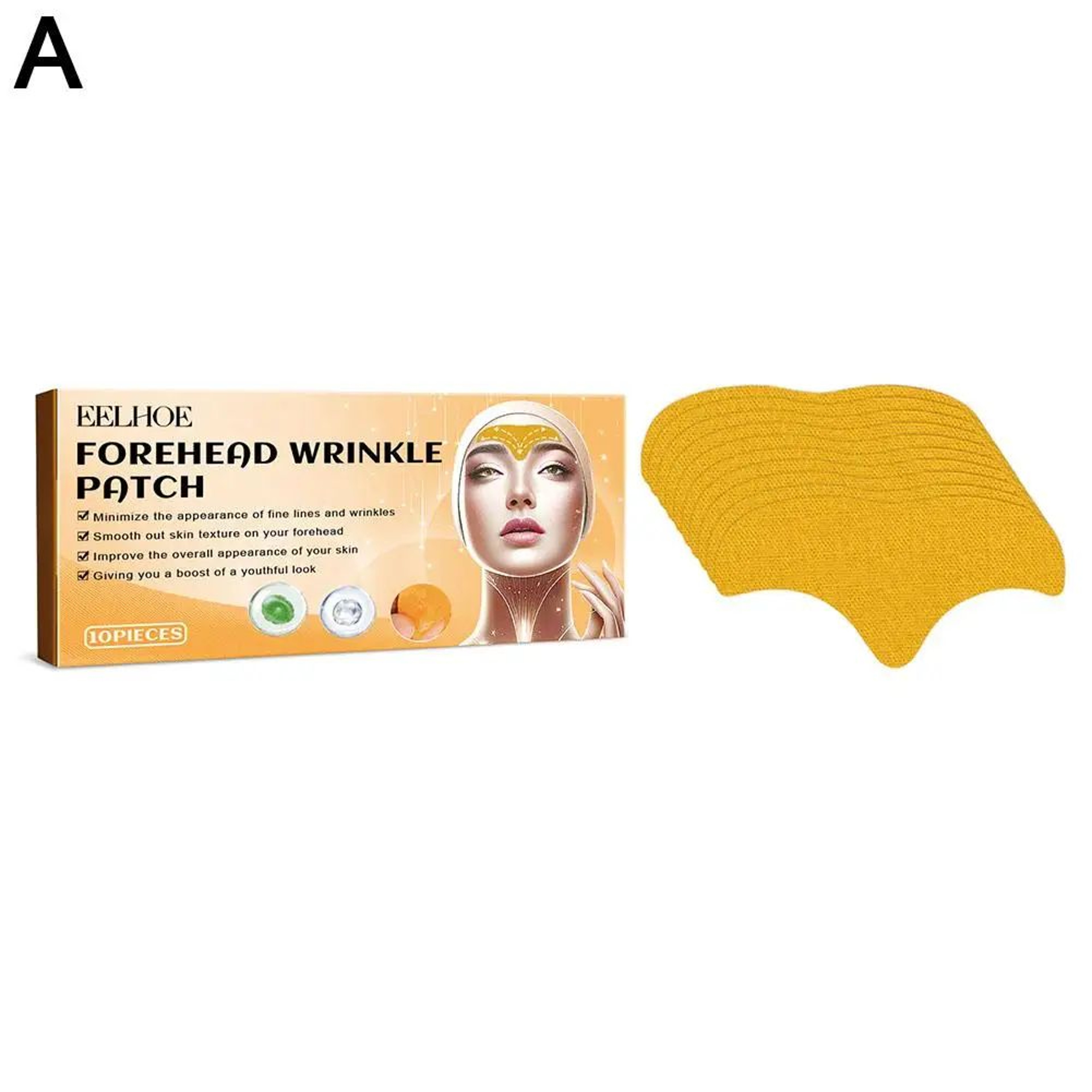 Collagen Forehead Wrinkle Patch Hydrogel Anti Wrinkle Gel Mask For Smoother Looking Skin 6