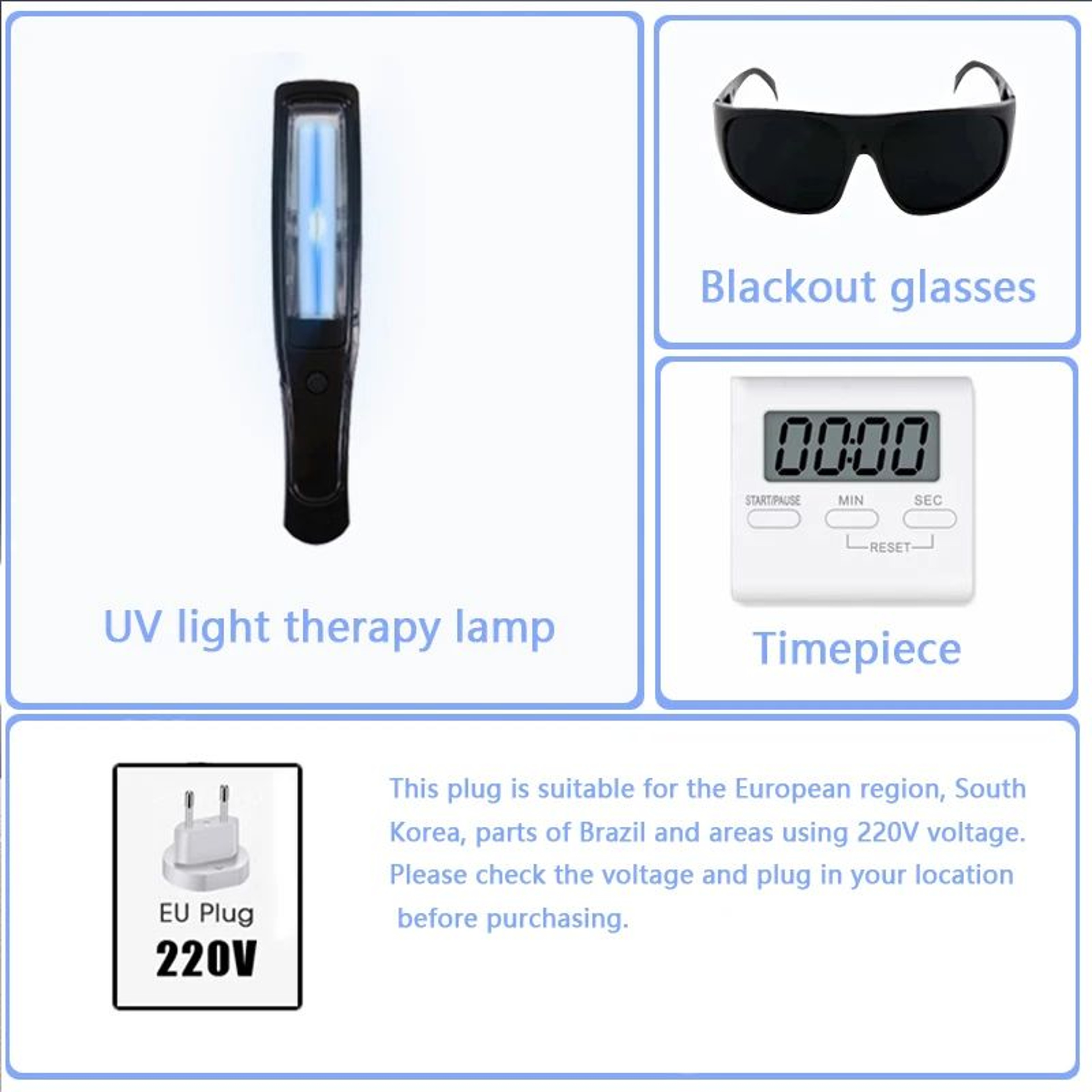 311nm Narrowband UVB Phototherapy Lamp For Psoriasis And Vitiligo Skin Treatment 5