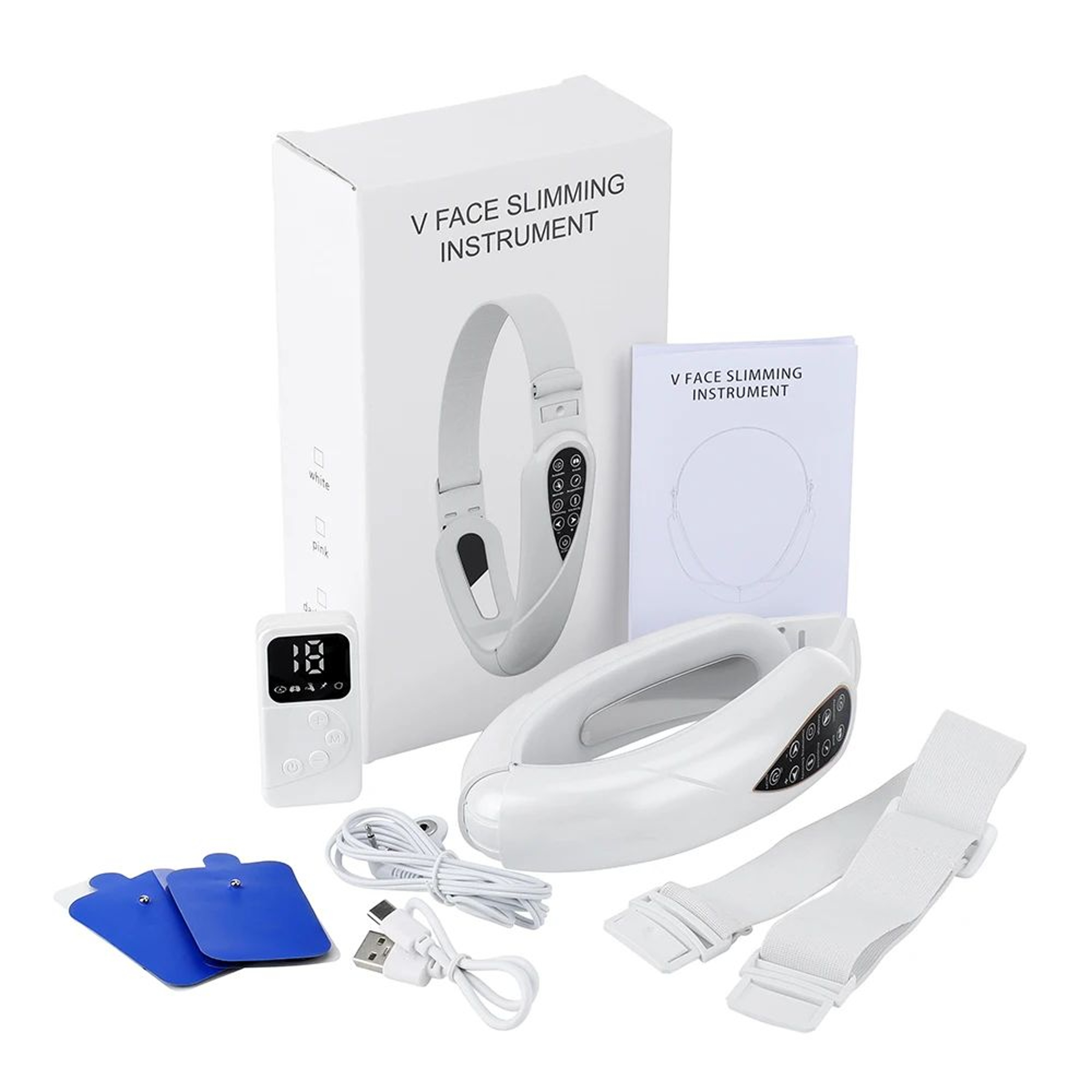 V Face Massager With LED Photon Therapy And Vibration Face Lifting Device 6