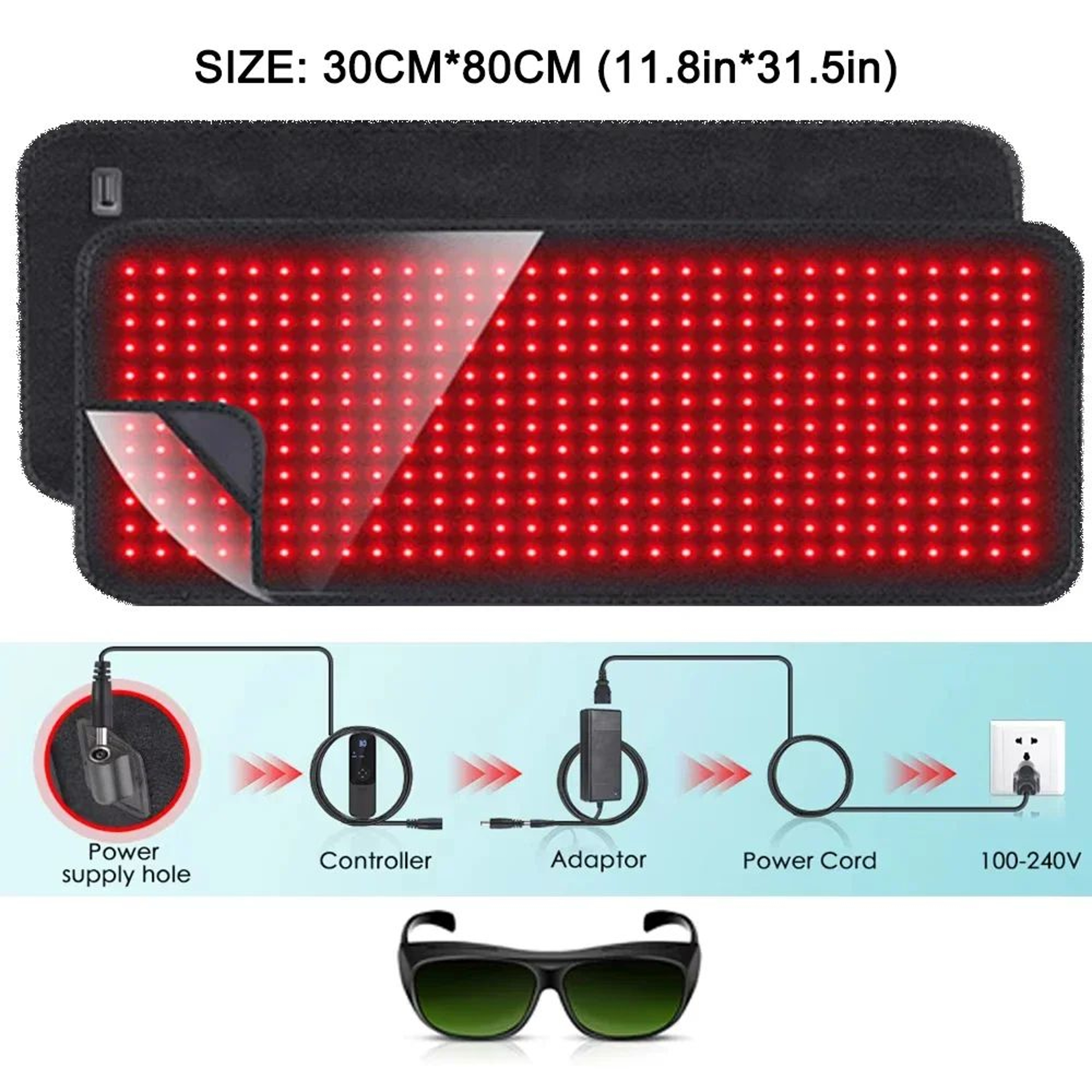 Red Light Therapy Heating Pad With Infrared Heat For Back Waist And Shoulder Pain Relief 4