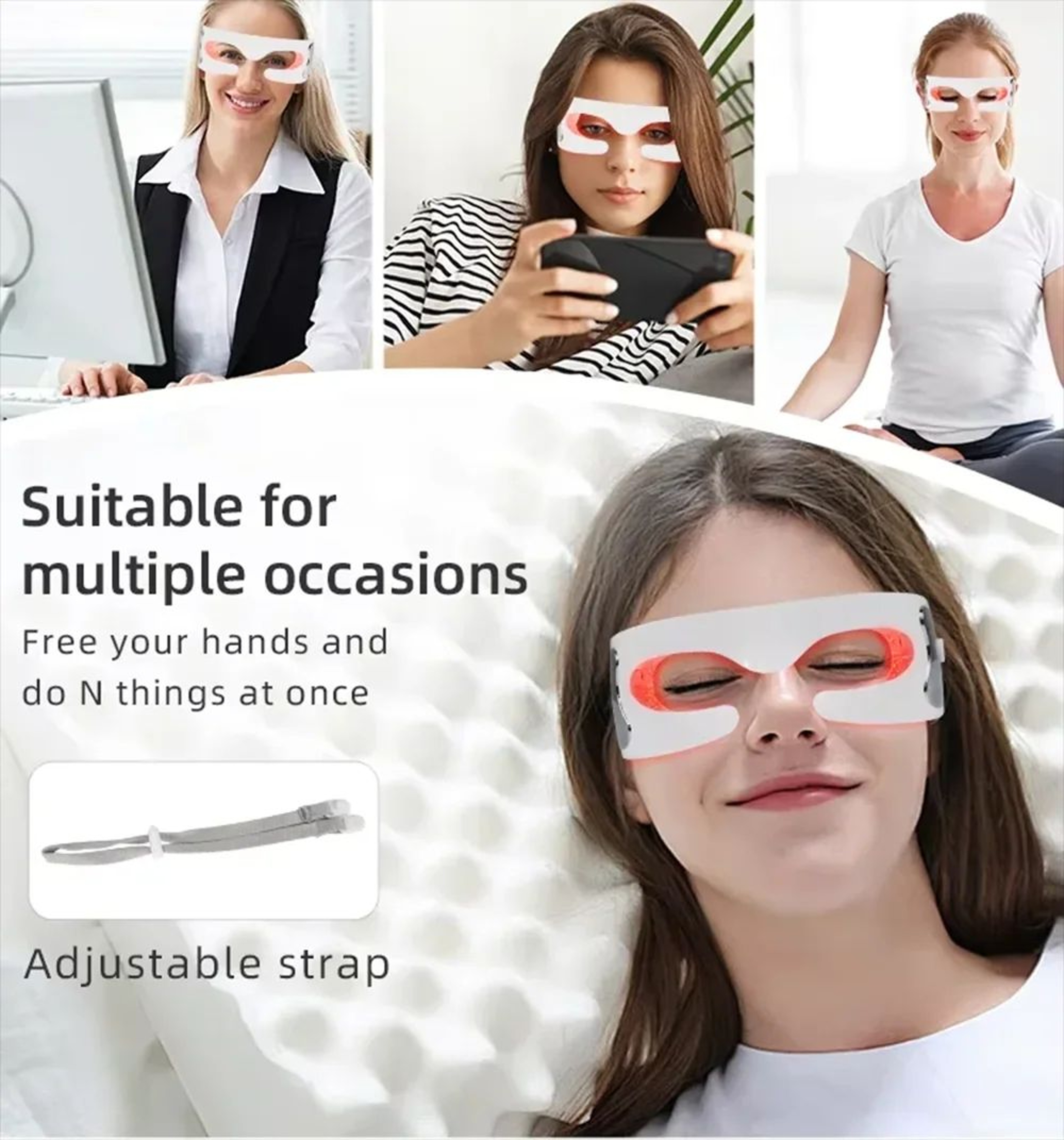 LED Photon Therapy Eye Massager For Eye Massager Care And LED Eye Therapy Rejuvenation 5