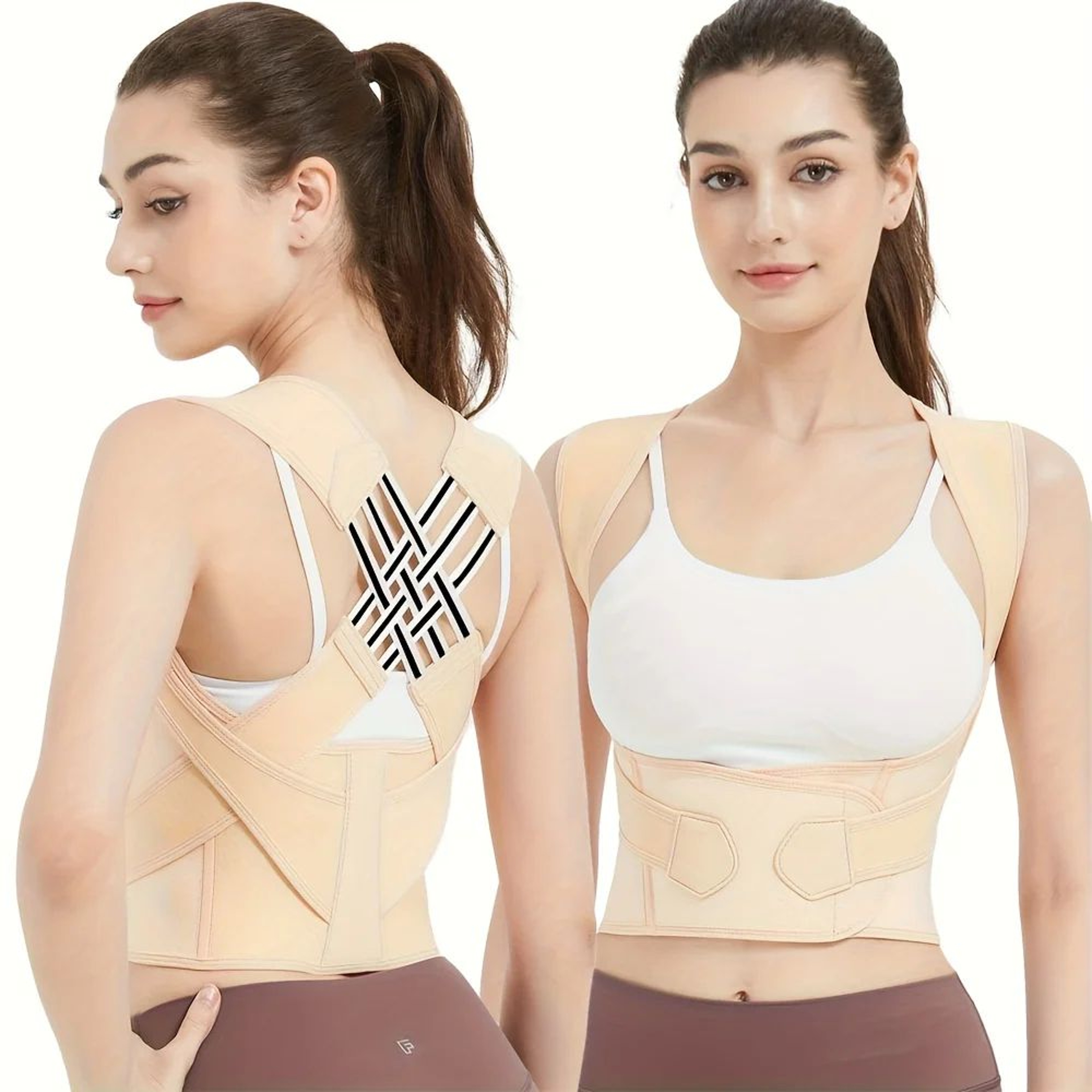 PostureAlign Breathable Back Posture Corrector Brace For Women And Teens 4