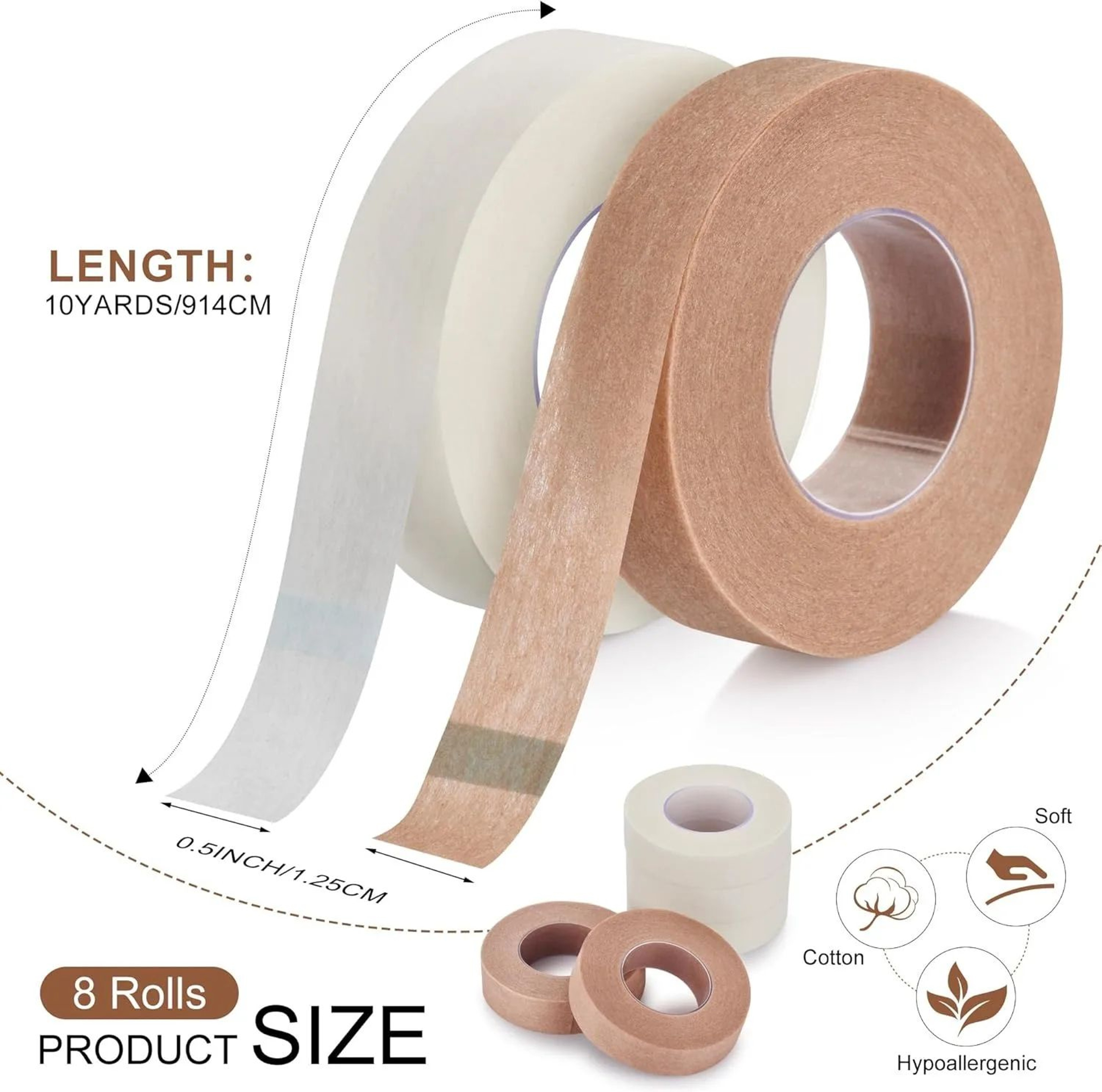 2 Rolls Nose Tape For Rhinoplasty Hypoallergenic Medical Paper Tape 1