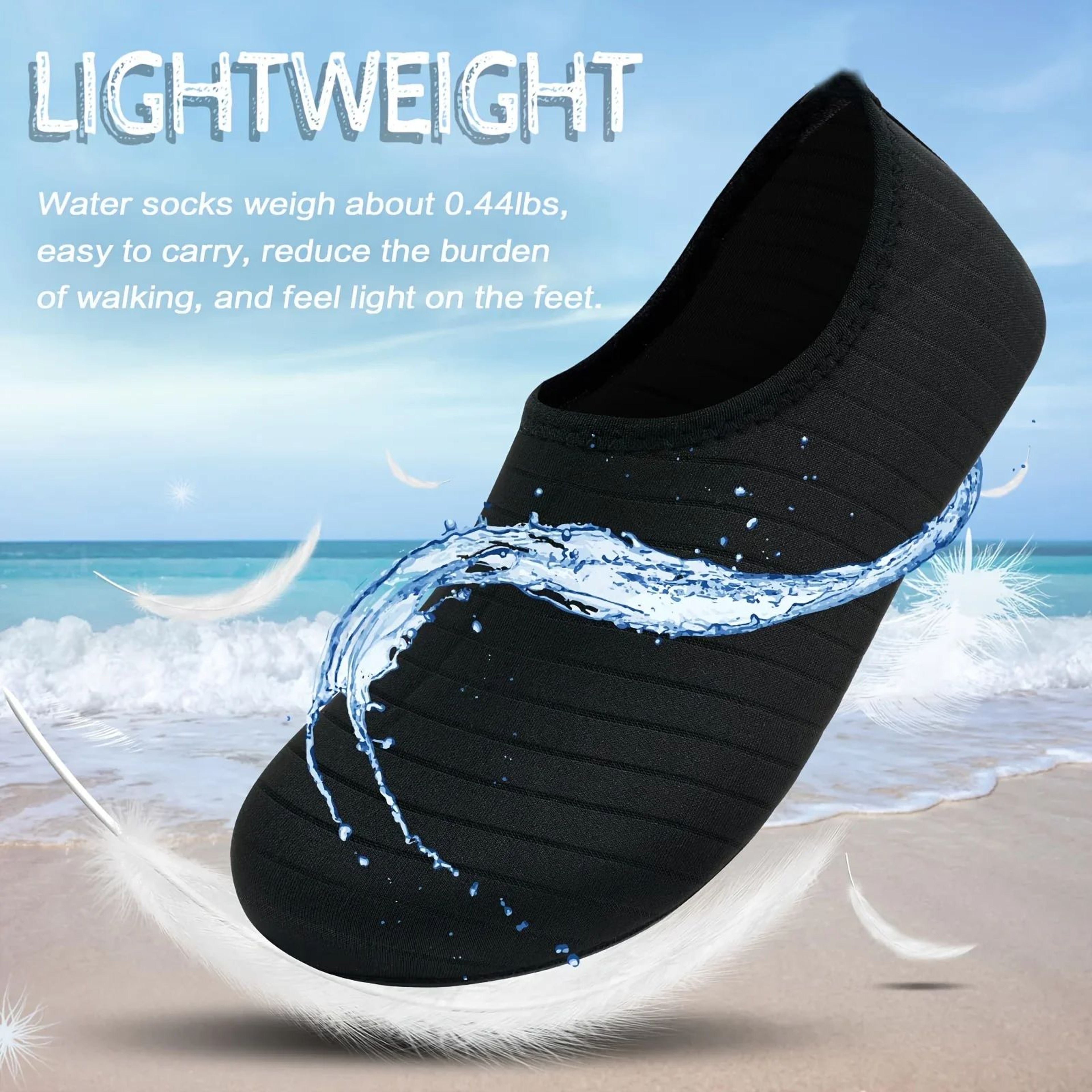 Quick Dry Water Shoes Barefoot Aqua Shoes Anti Slip Beach Shoes For Women And Men 3