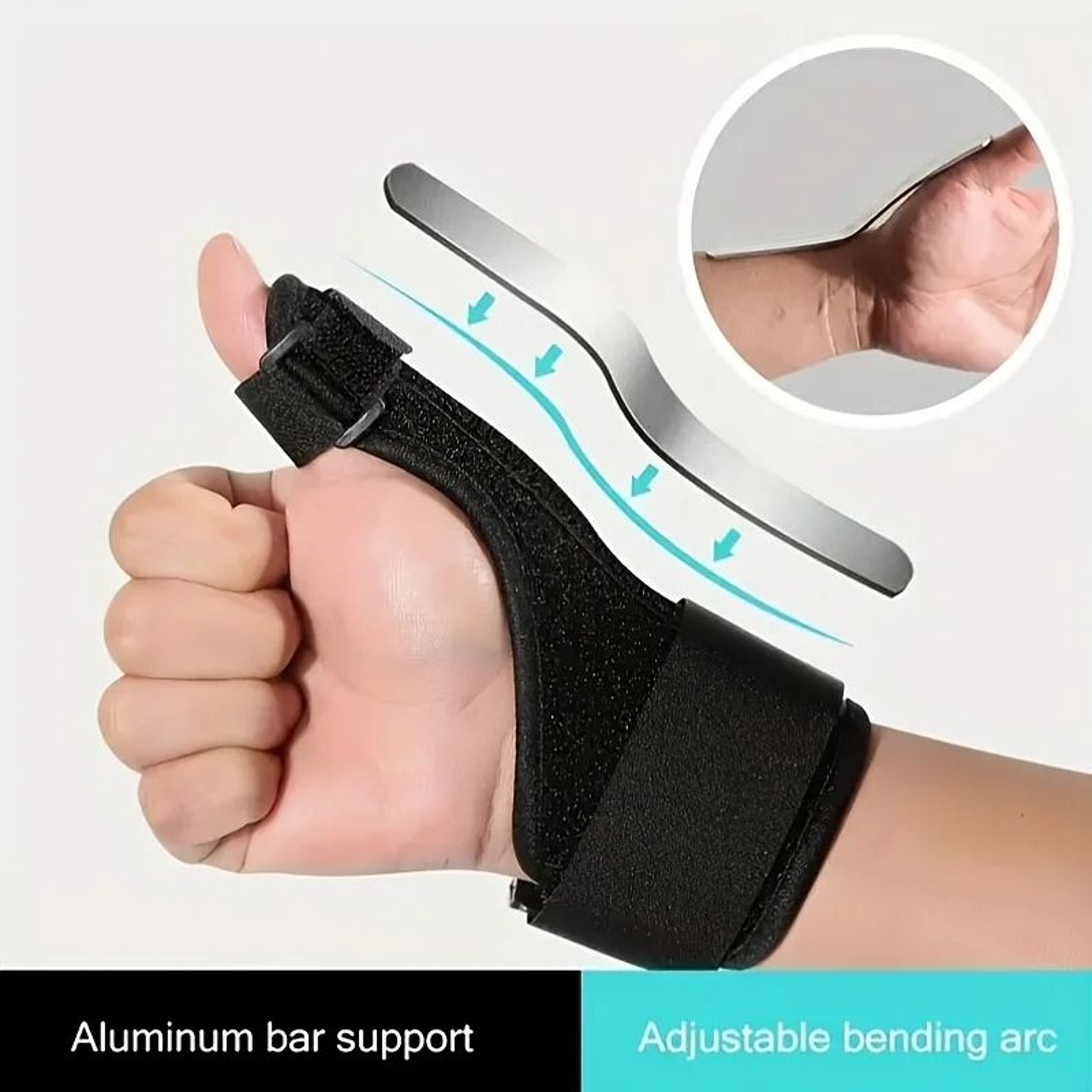Adjustable Thumb Support Brace With Aluminum Wrist Stabilizer 1