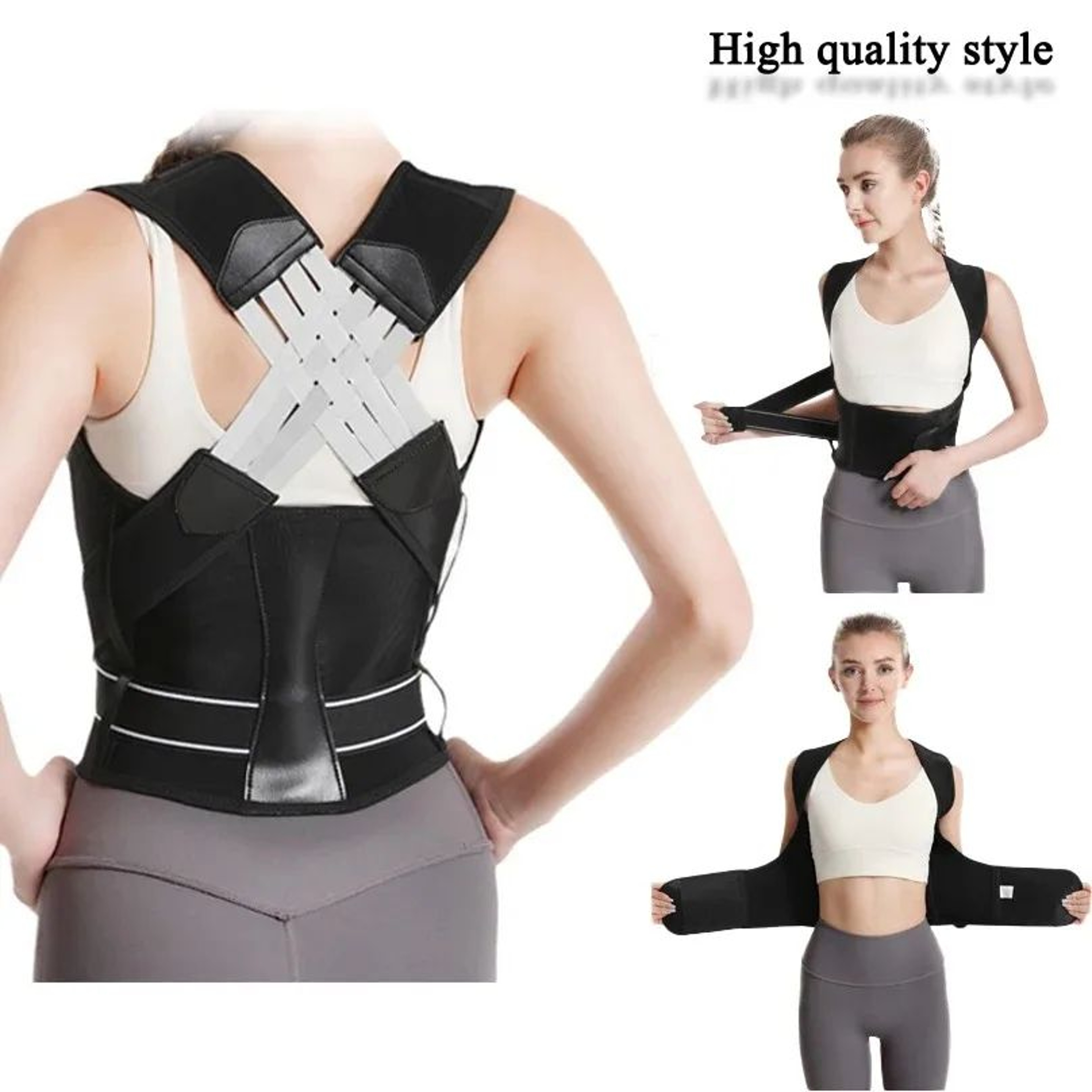 ComfortAlign Posture Corrector Brace Adjustable Back Support Belt For Women Men  Teens 0