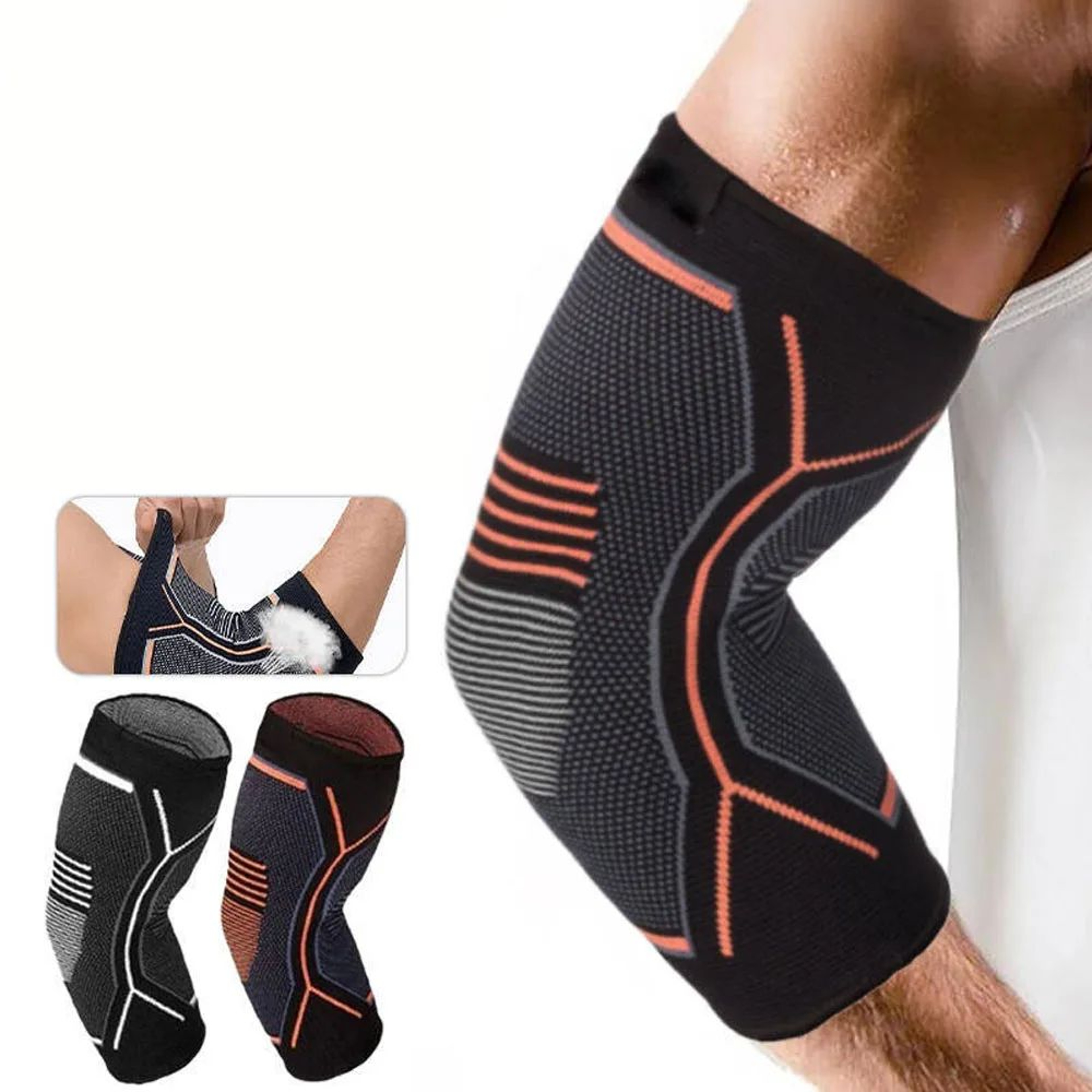 FlexGuard Elbow Compression Sleeve For Tennis Elbow And Tendon Support 0