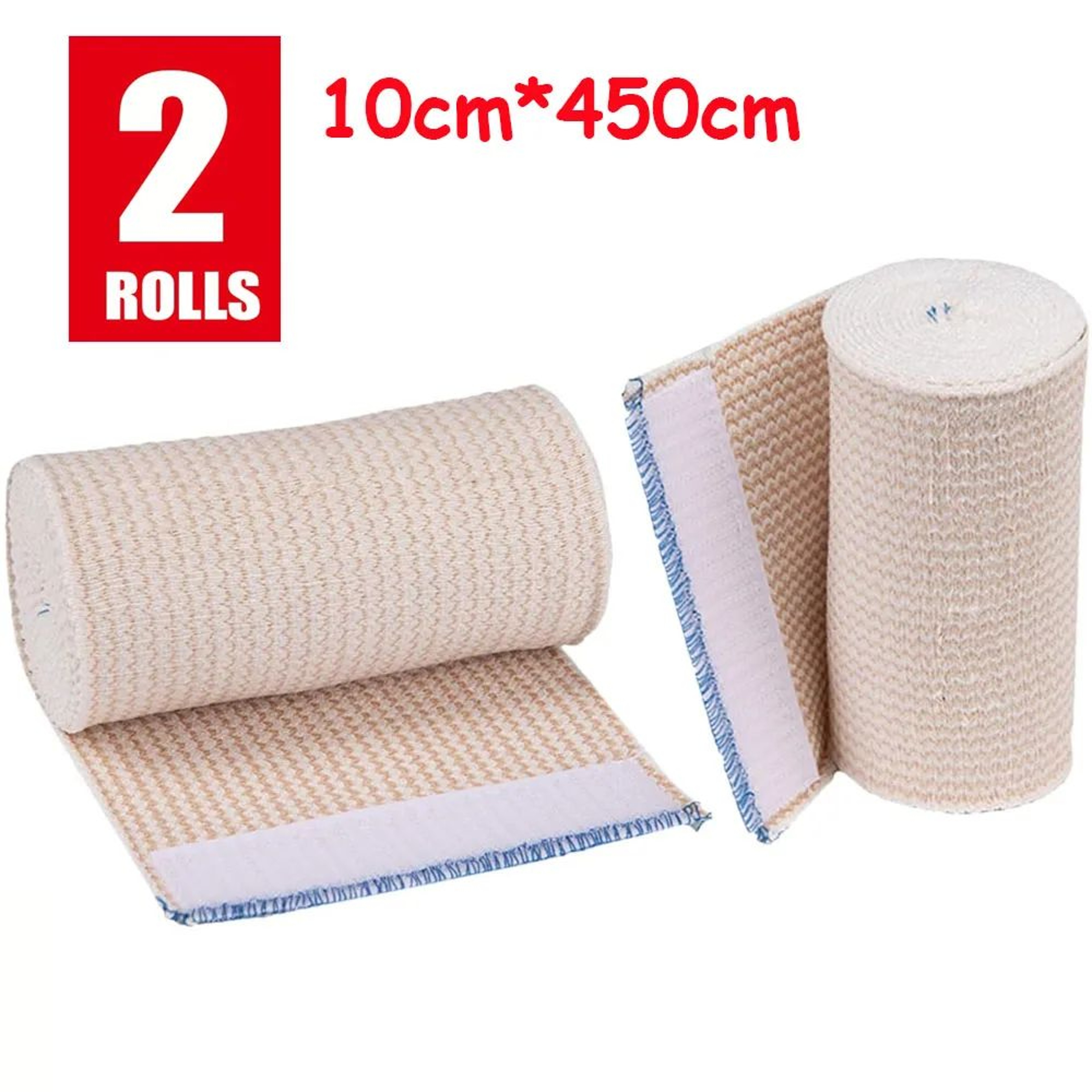 FlexGuard Elastic Bandage Wrap 2 Pack Reusable Compression Bandage For Knee Ankle Wrist And Leg Sup 8