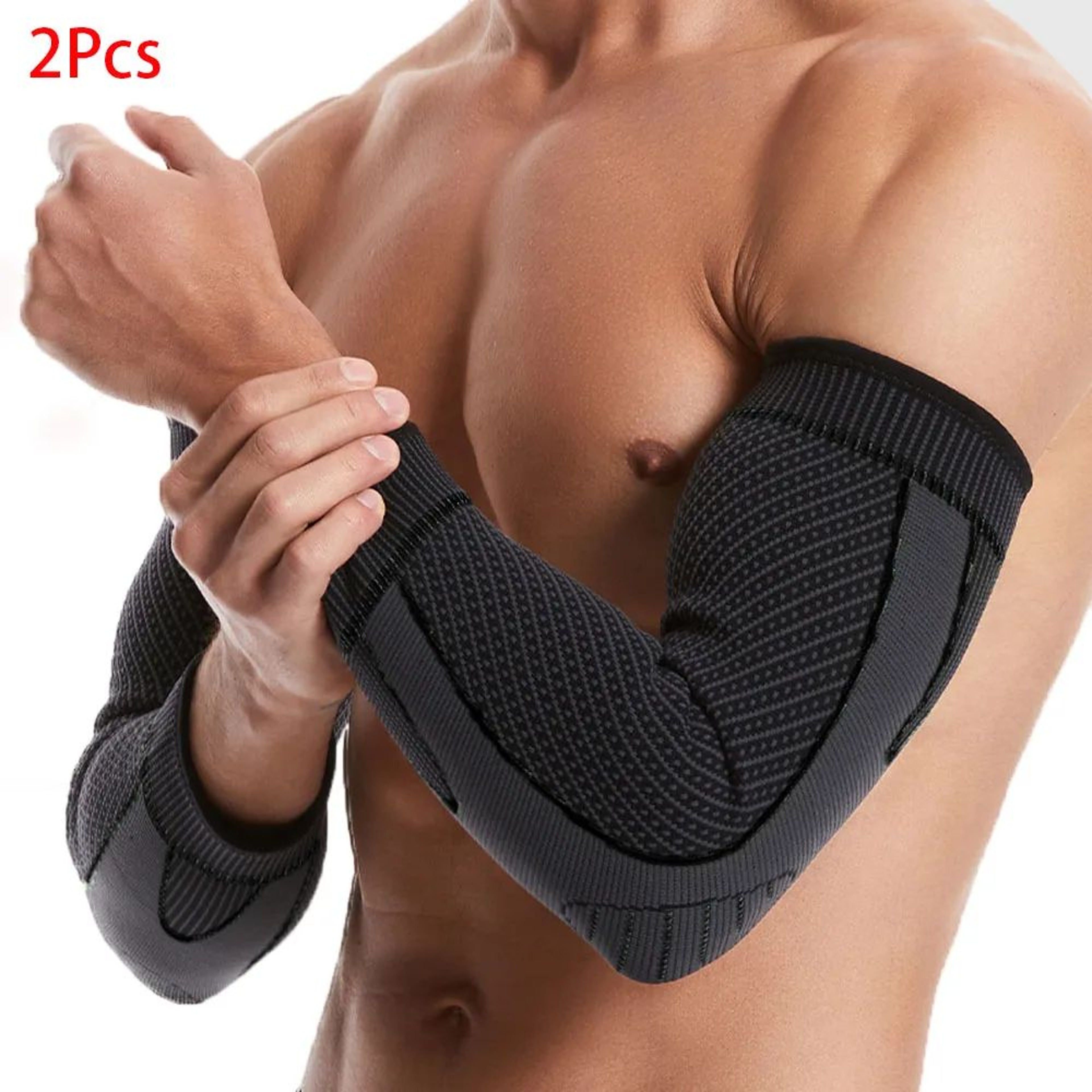 PowerFlex Compression Elbow Support Sleeves 2 Pack For Tennis Elbow And Tendonitis 7