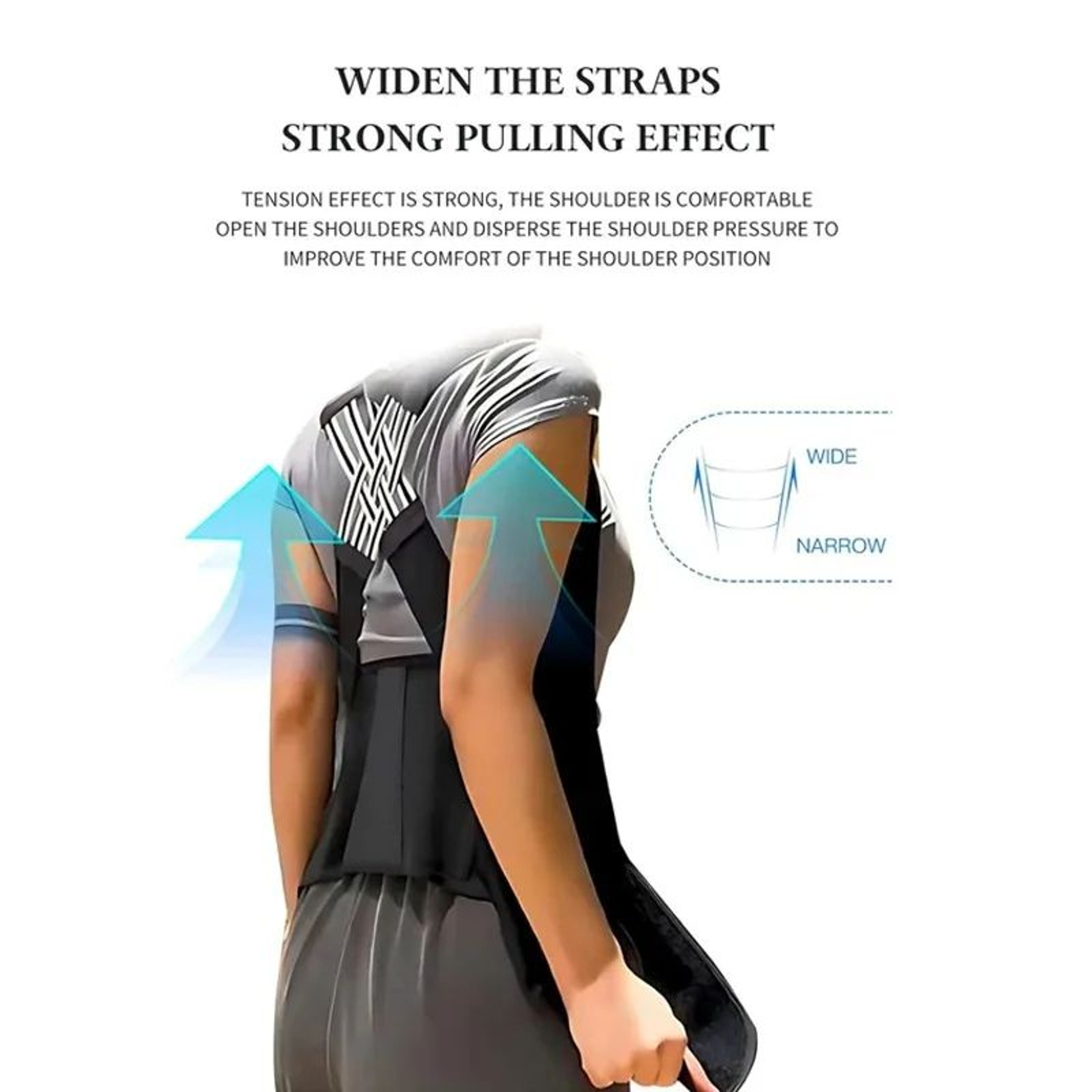 AlignEase Posture Corrector Back Brace With Adjustable Shoulder Support For Women Teens And Kids 4