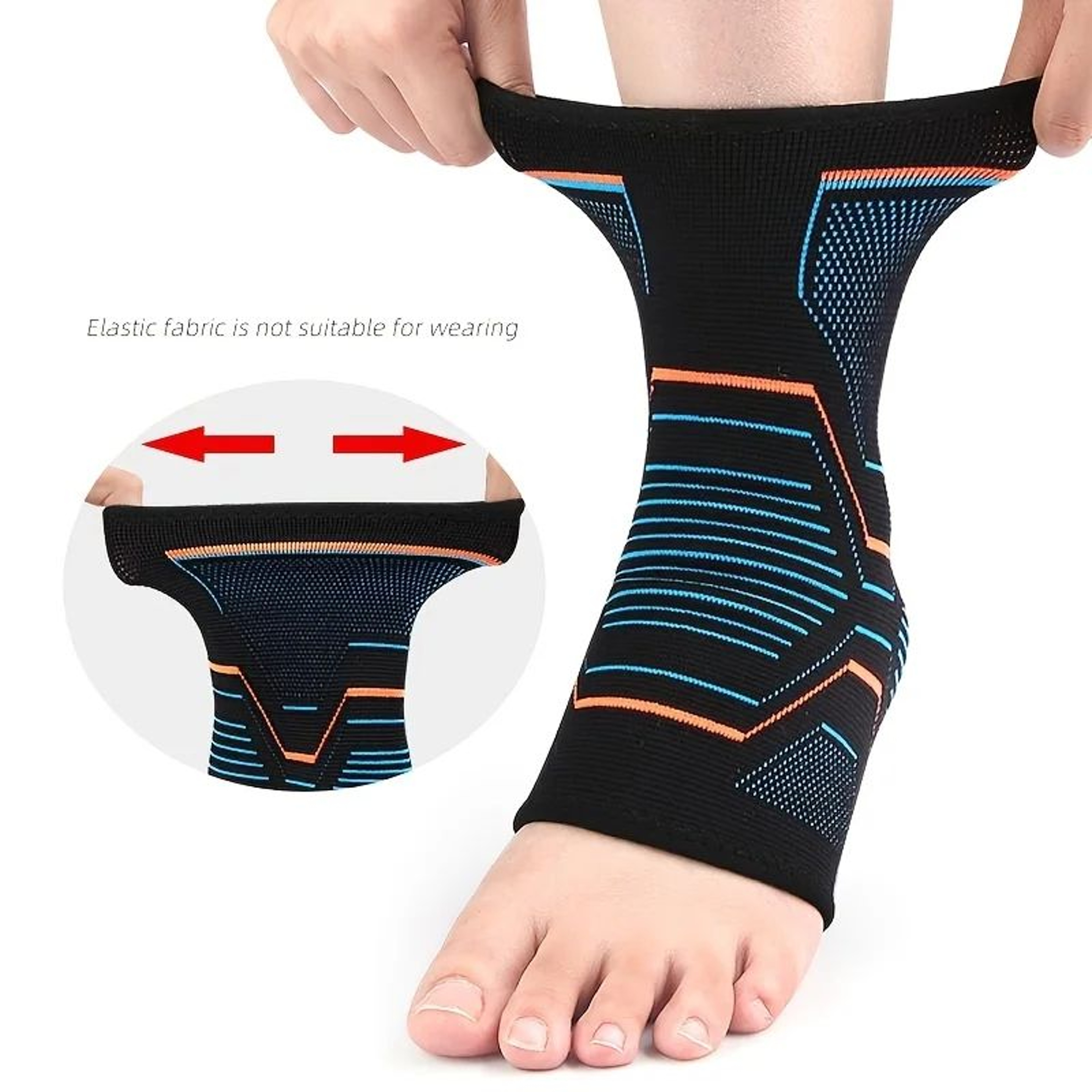 AnkleFlex Compression Ankle Brace Sleeve With Arch Support For Plantar Fasciitis Relief 3