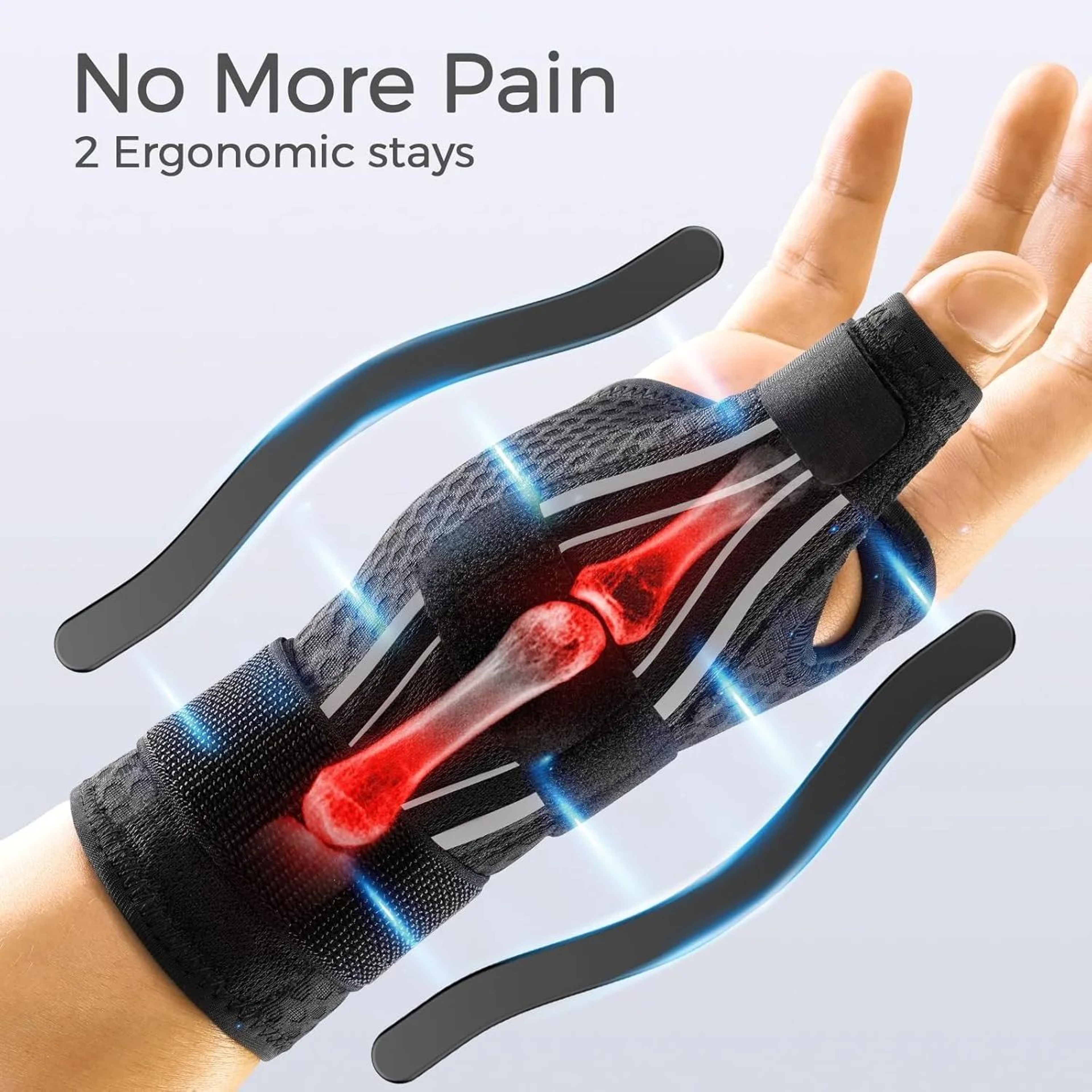 FlexGuard Adjustable Wrist Splint Brace With Breathable Support For Sports And Daily Wear 2
