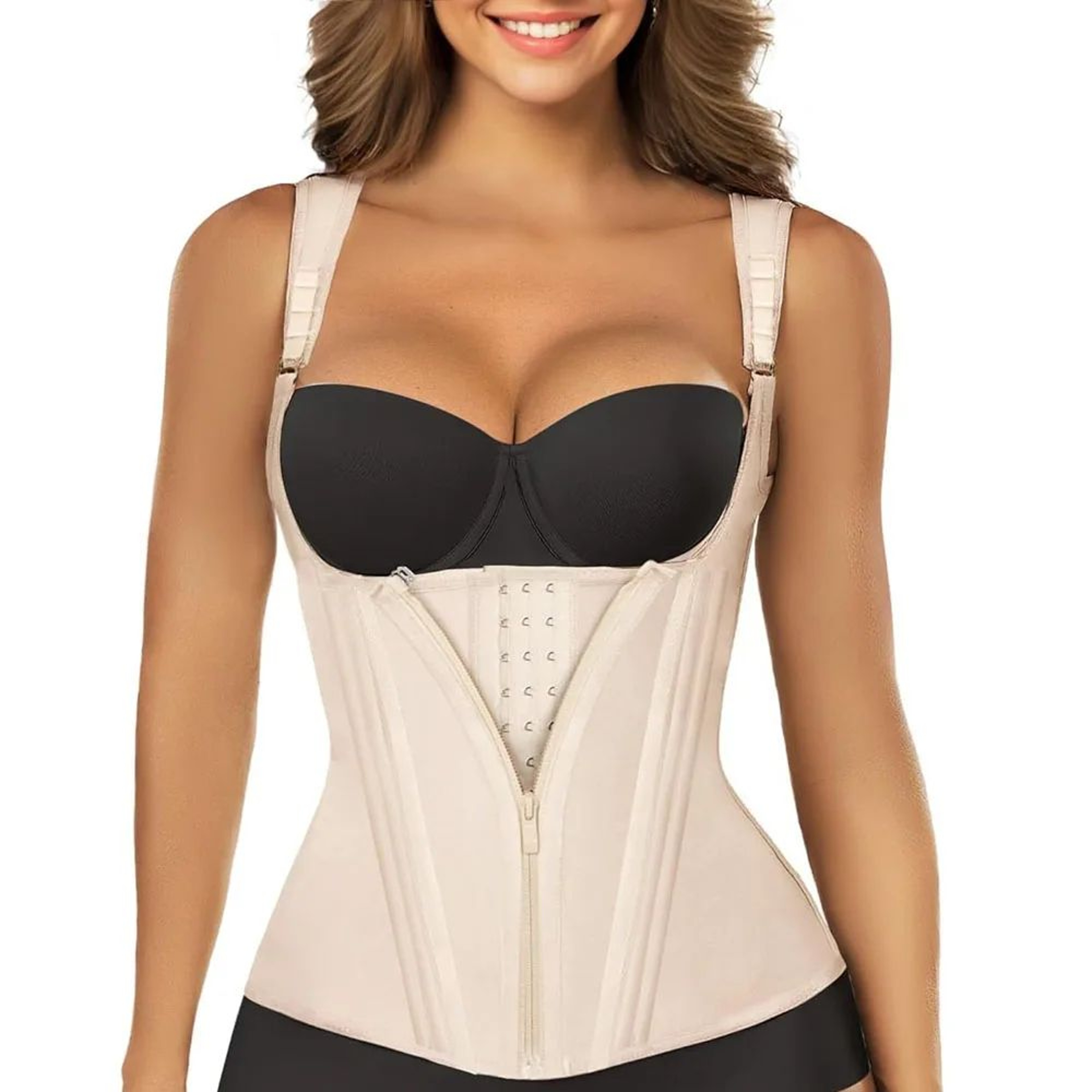 Steel Boned Waist Trainer Corset For Women With Tummy Control Hourglass Body Shaper 6