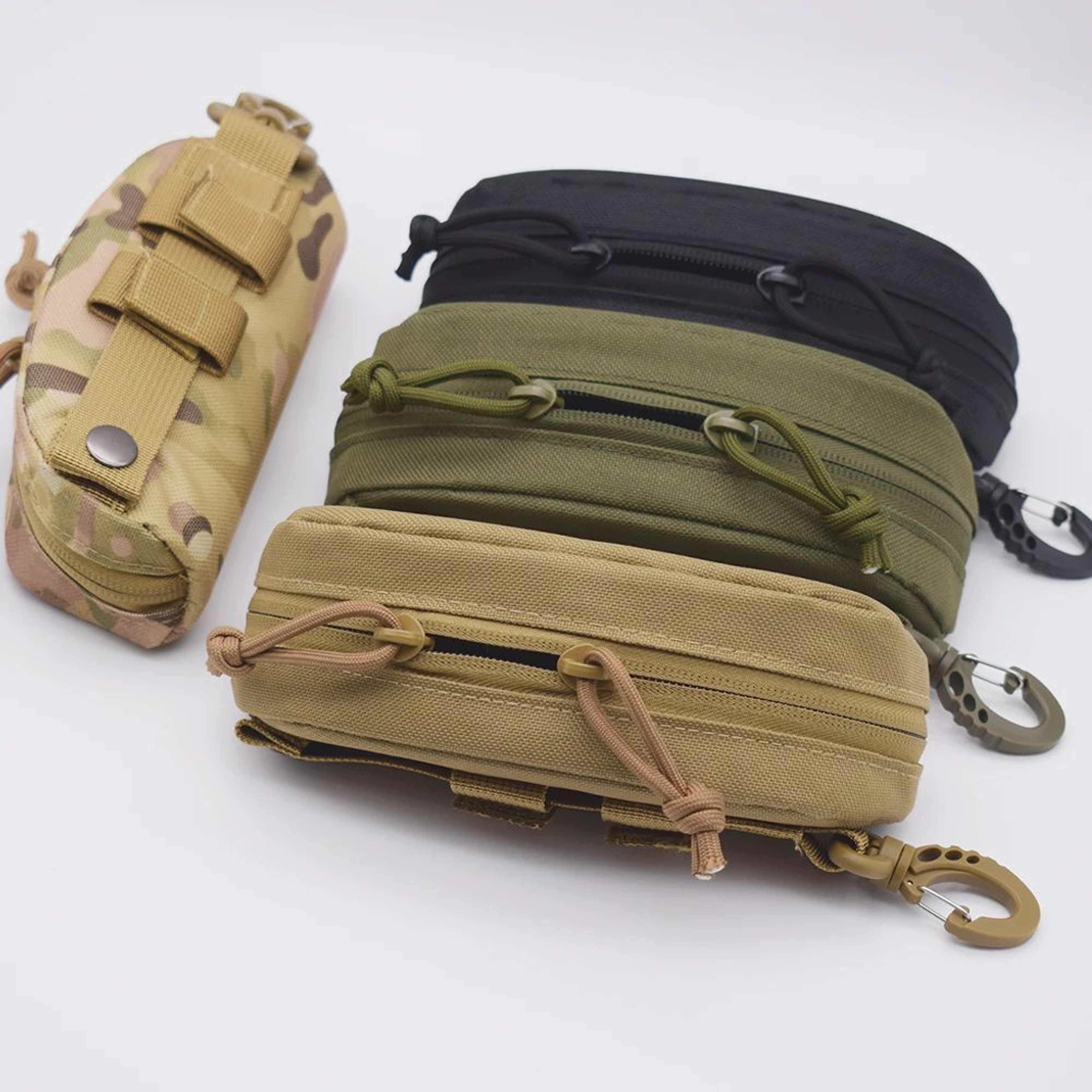 Tactical MOLLE Glasses Pouch Hard Shell EDC Sunglasses Case For Backpack Belt And Vest 5