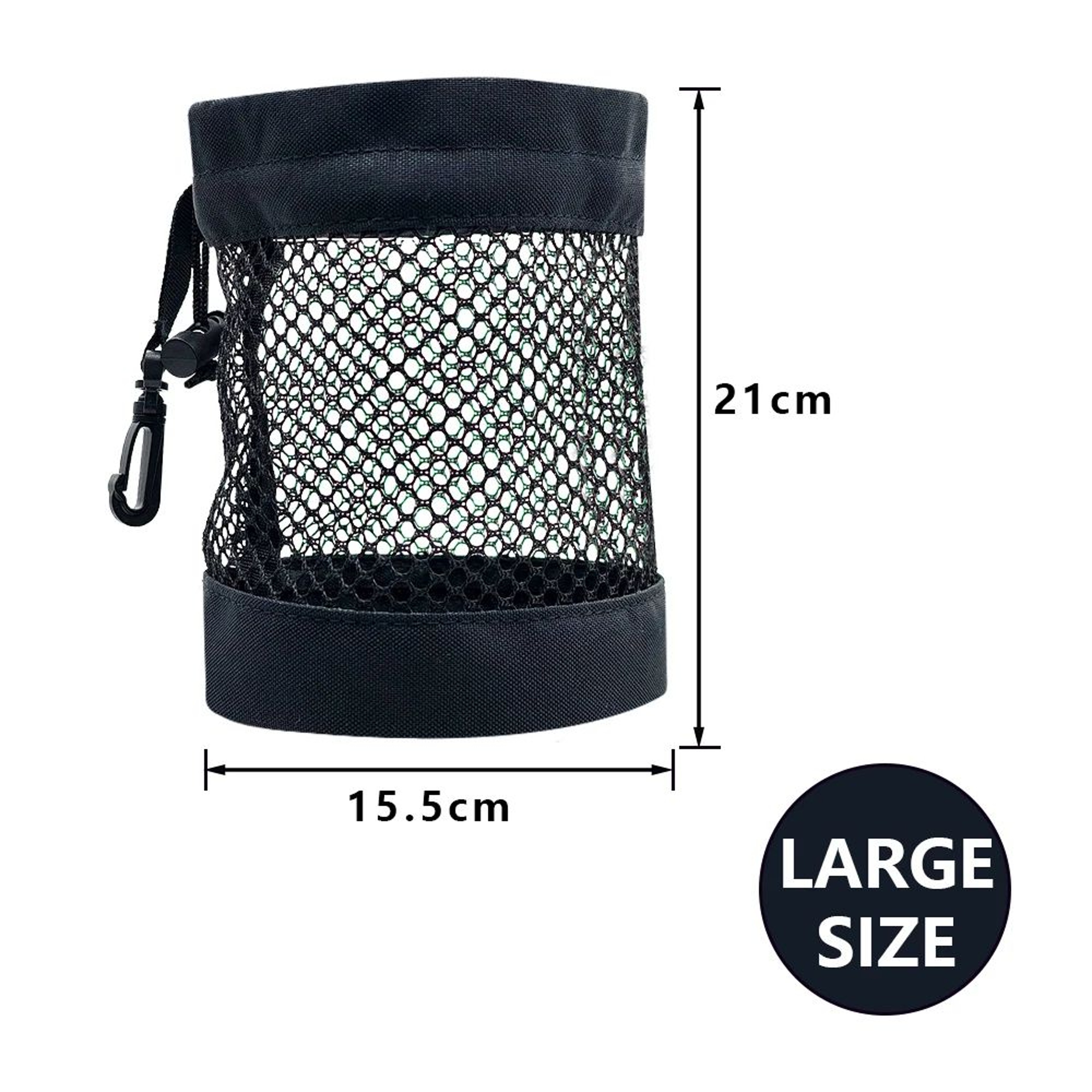 Golf Ball Pouch With Clip Portable Golf Ball Holder Mesh Golf Ball Bag For Golf Bags 8