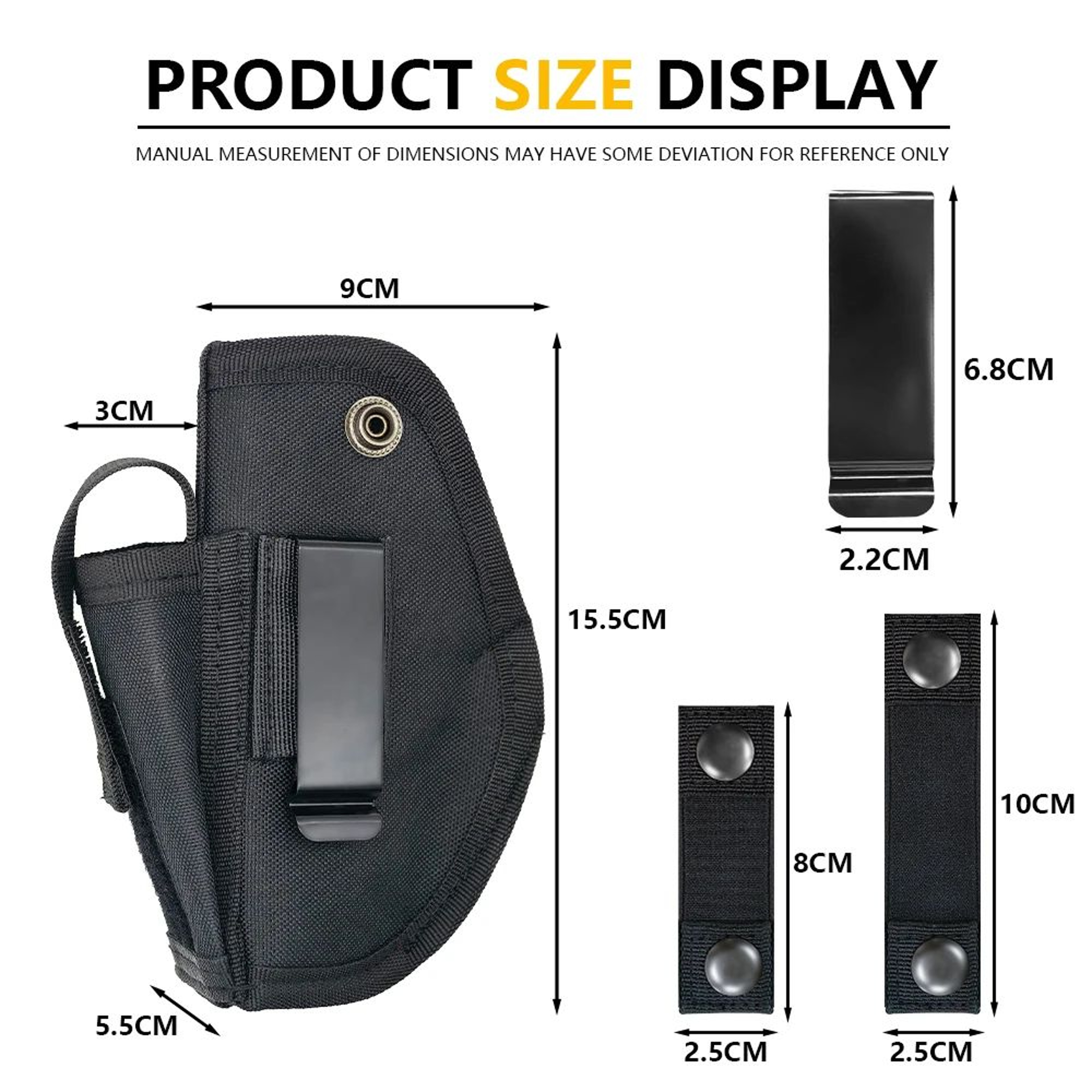 Universal MOLLE Pistol Holster With Magazine Pouch Adjustable Tactical Gun Holster Right Or Left Ha 1