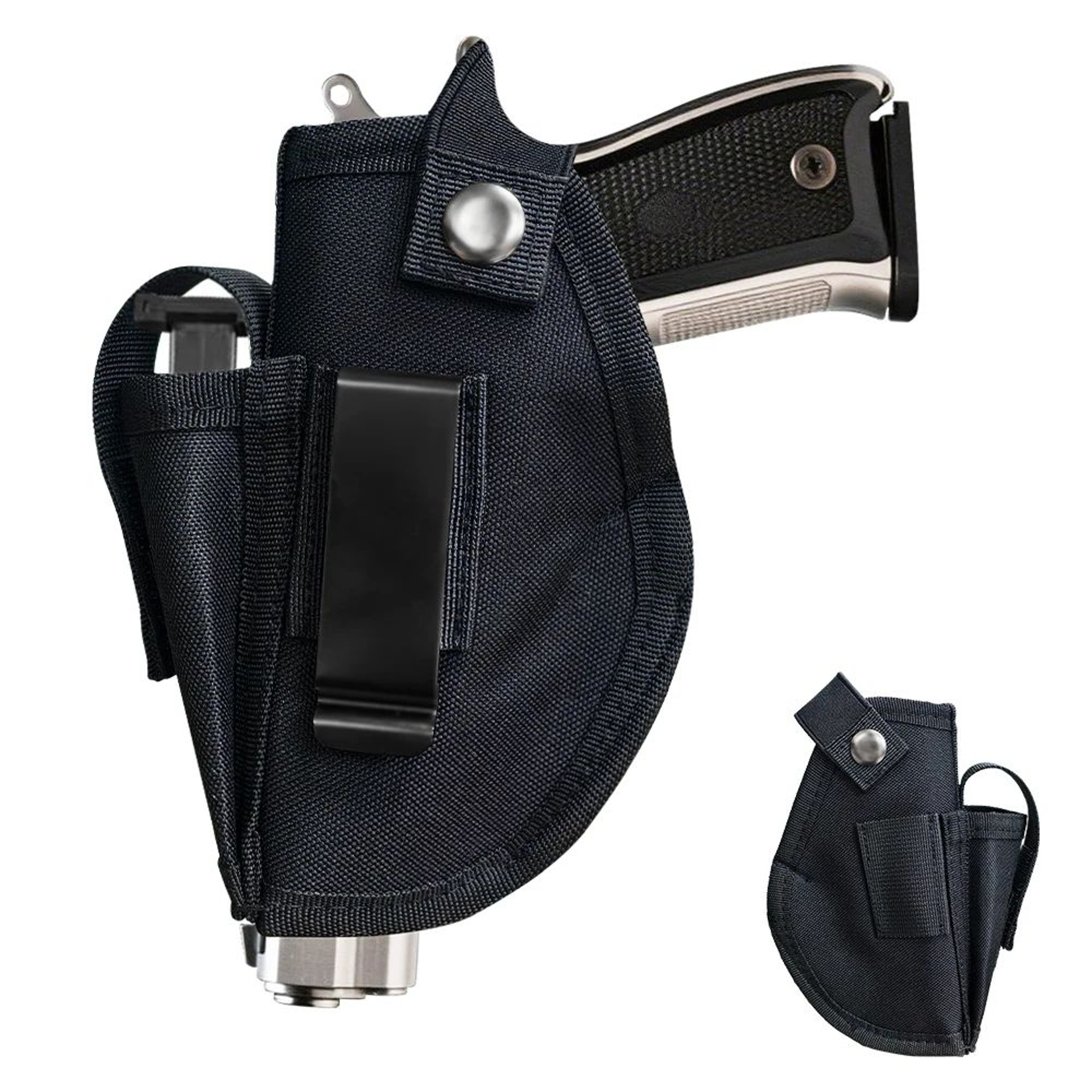 Universal MOLLE Pistol Holster With Magazine Pouch Adjustable Tactical Gun Holster Right Or Left Ha 5