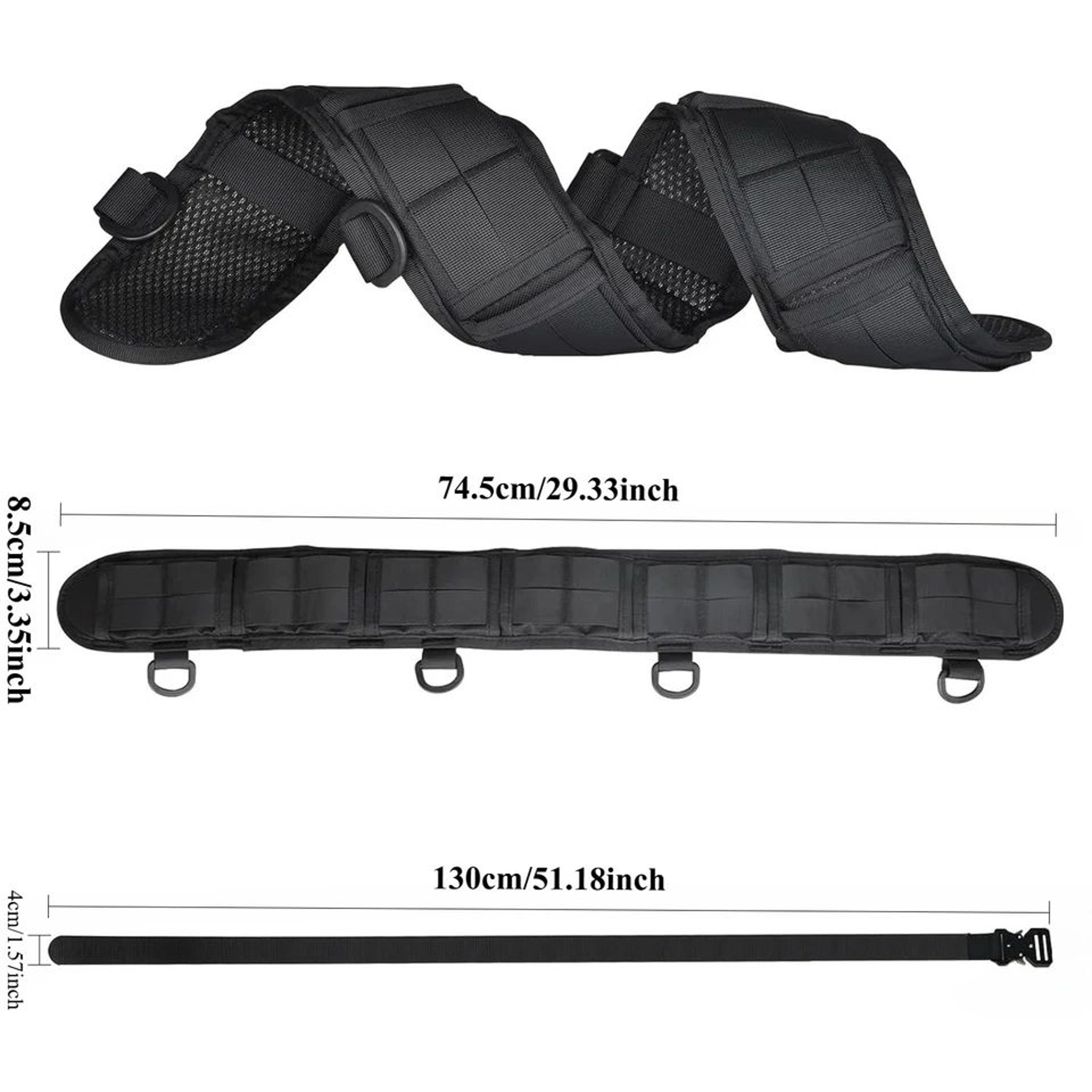 Adjustable Padded Utility Waist Belt With Quick Release Buckle For Hiking Camping Outdoor Work 5