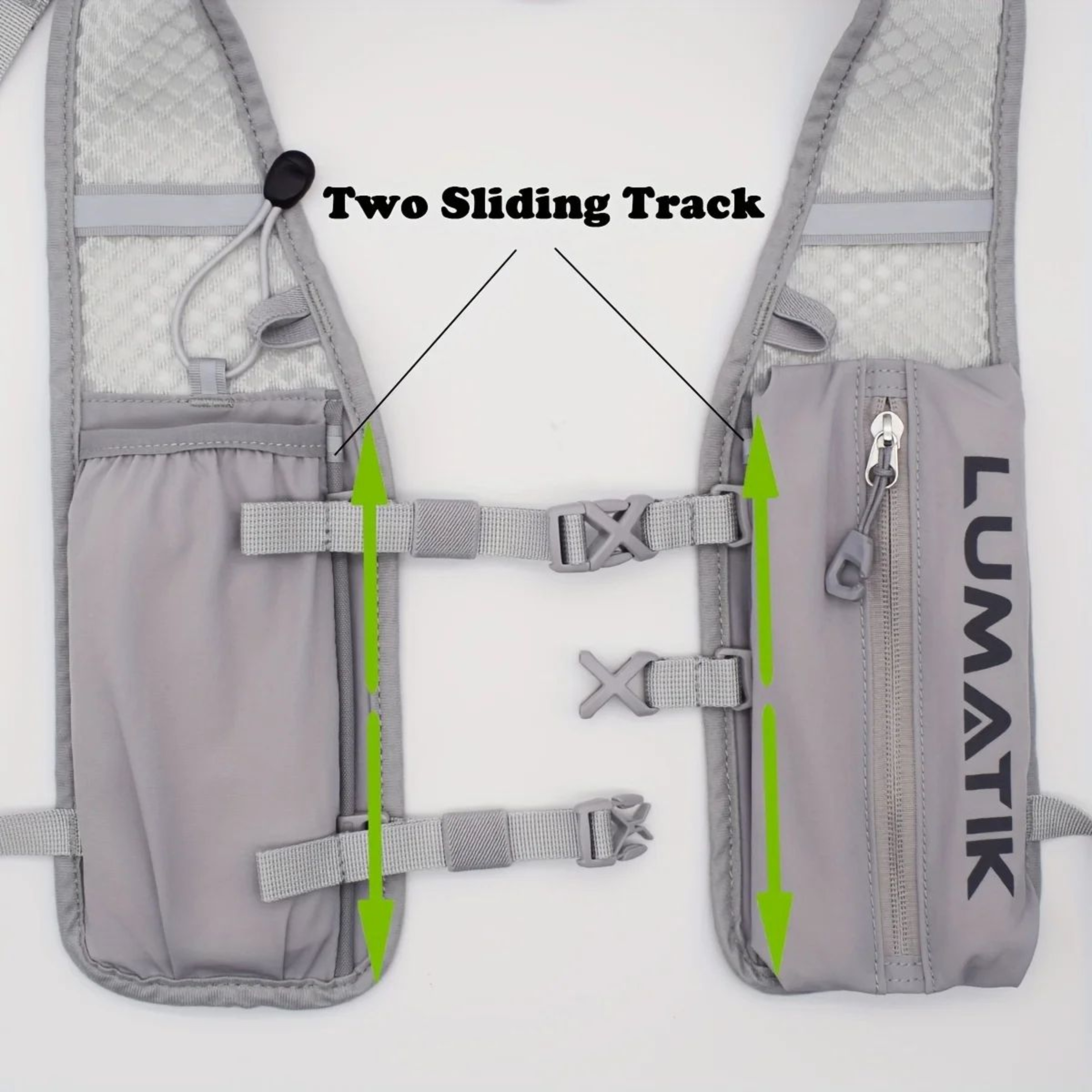 LUMATIK Ultralight Hydration Backpack For Trail Running Hiking And Cycling 4