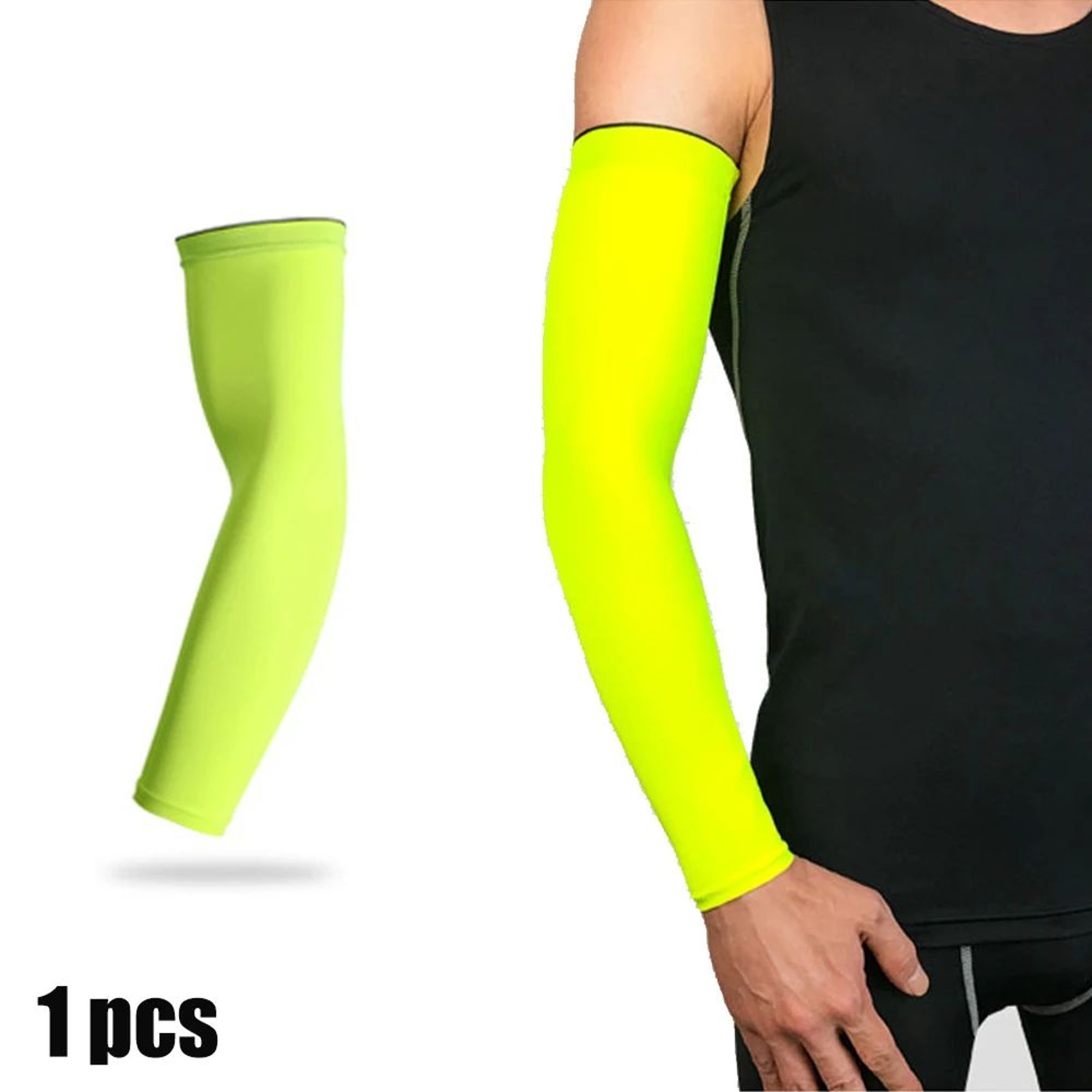 Cooling Compression Arm Sleeve With UV Protection For Basketball Running Cycling 7