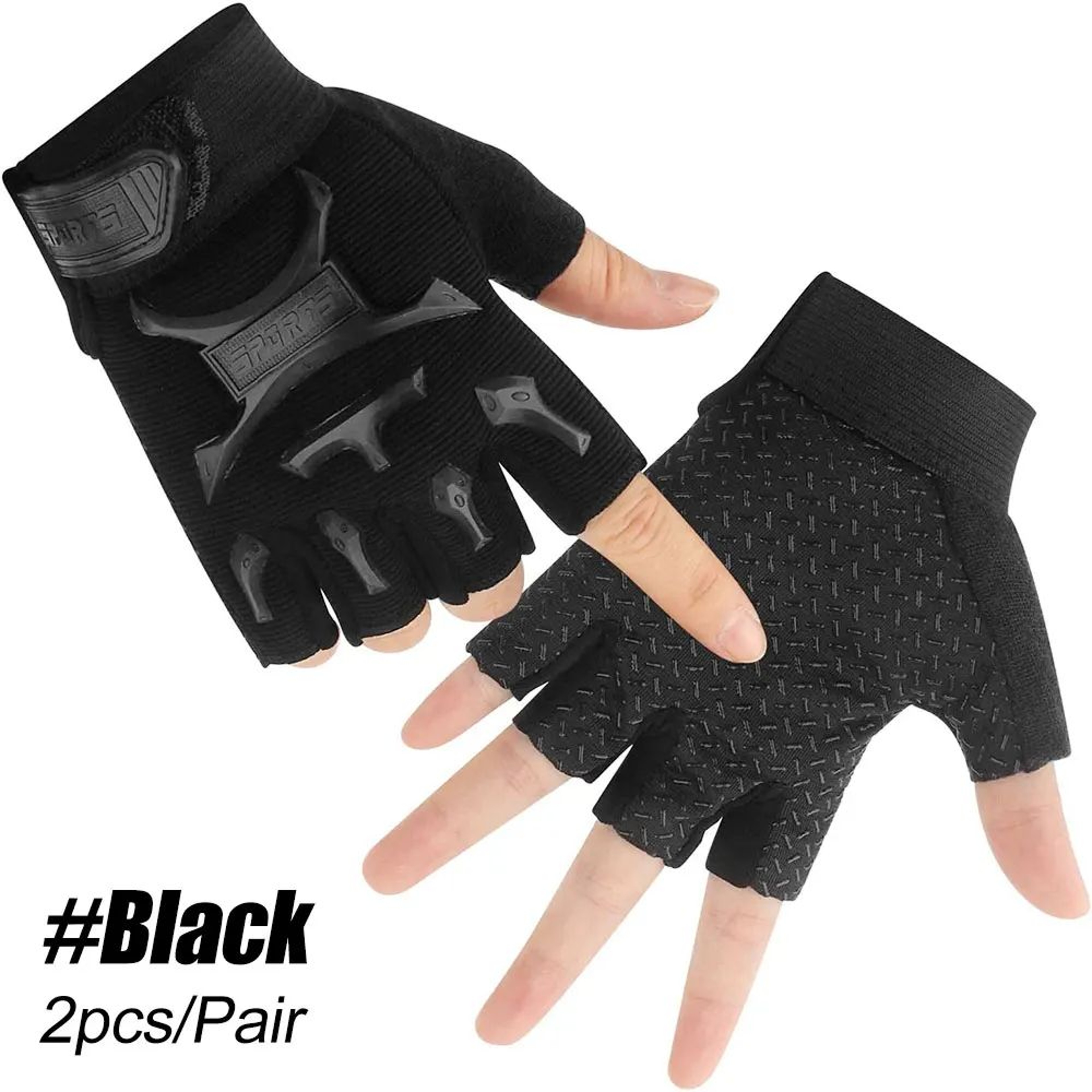 KidsGrip Half Finger Cycling Gloves With Non Slip Gel Palm For Boys And Girls 7