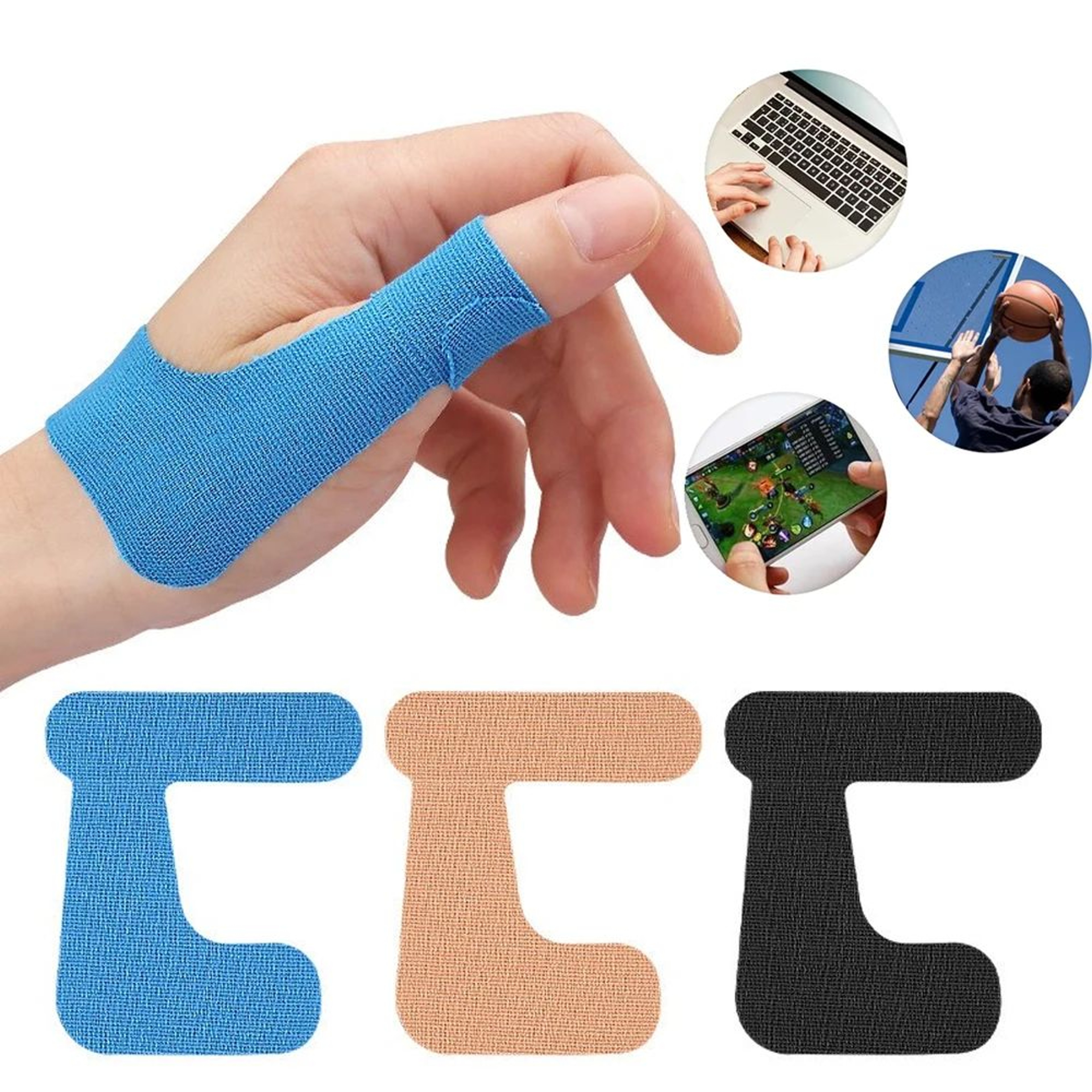 FlexGrip Thumb Support Tape 10 Pack Elastic Kinesiology Tape Strips For Sports And Daily Comfort 5