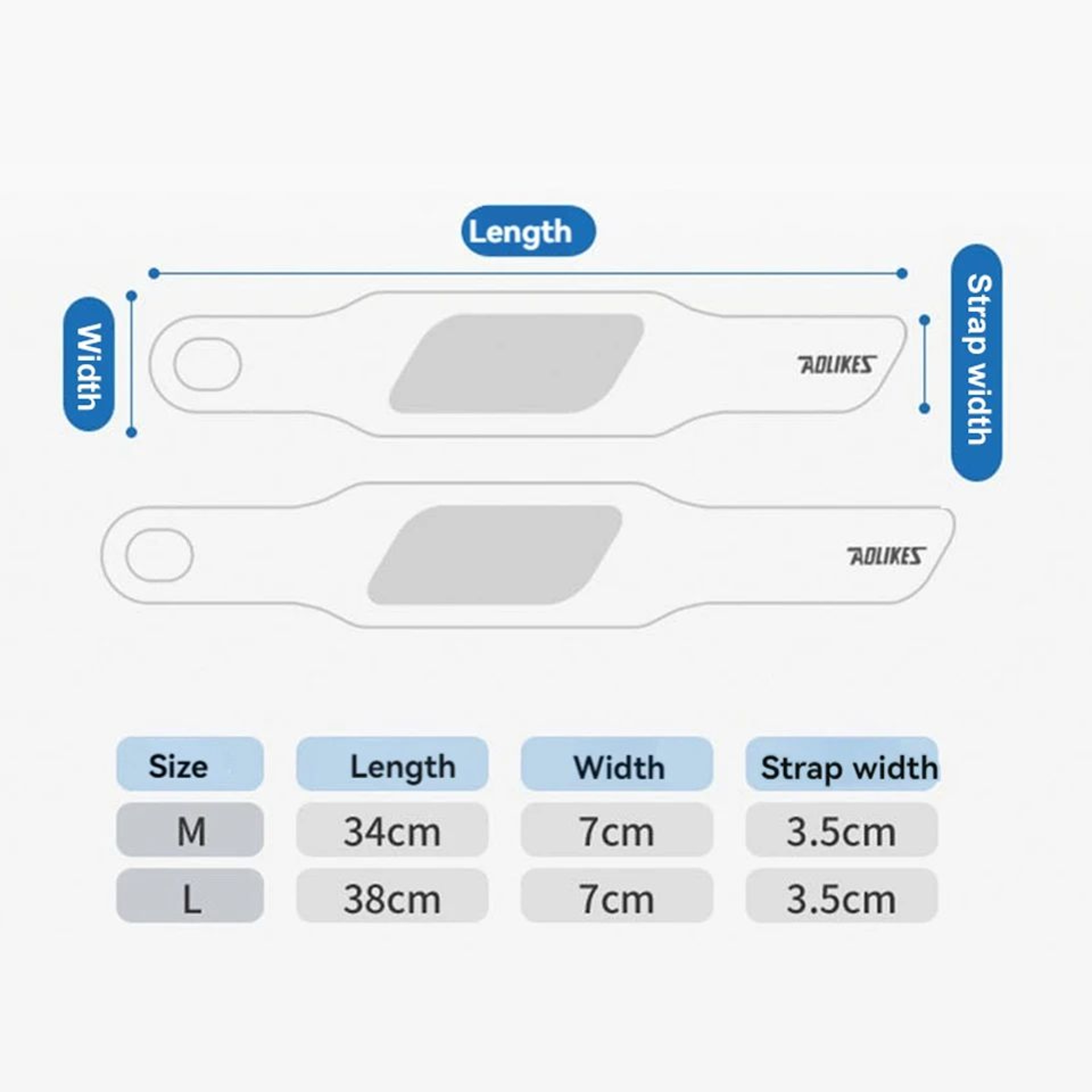 AOLIKES Ultra Thin Wrist Brace Adjustable Wrist Support Wrap 1