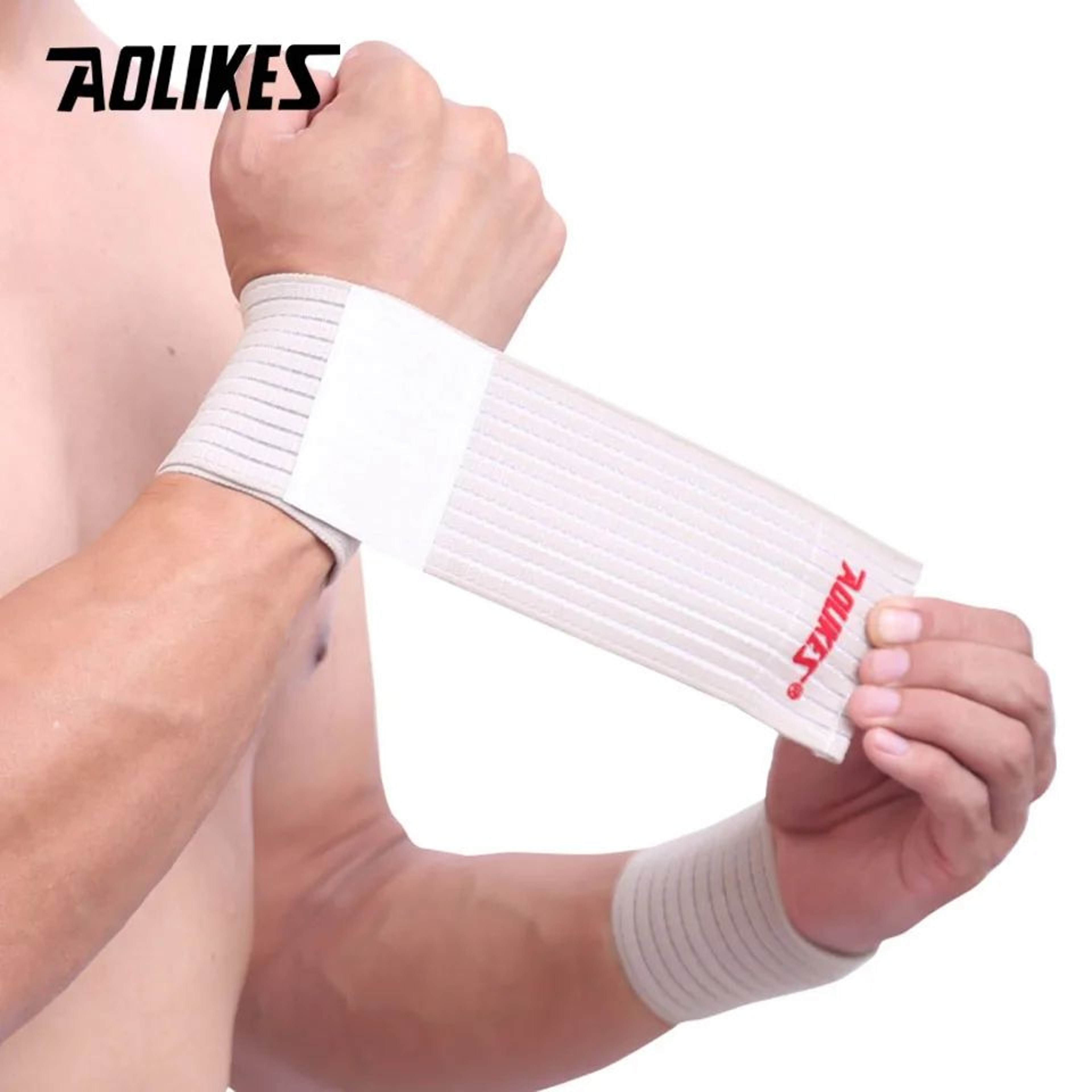 AOLIKES Compression Wrist Brace Adjustable Wrist Support Wrap For Gym Sports And Daily Use 7