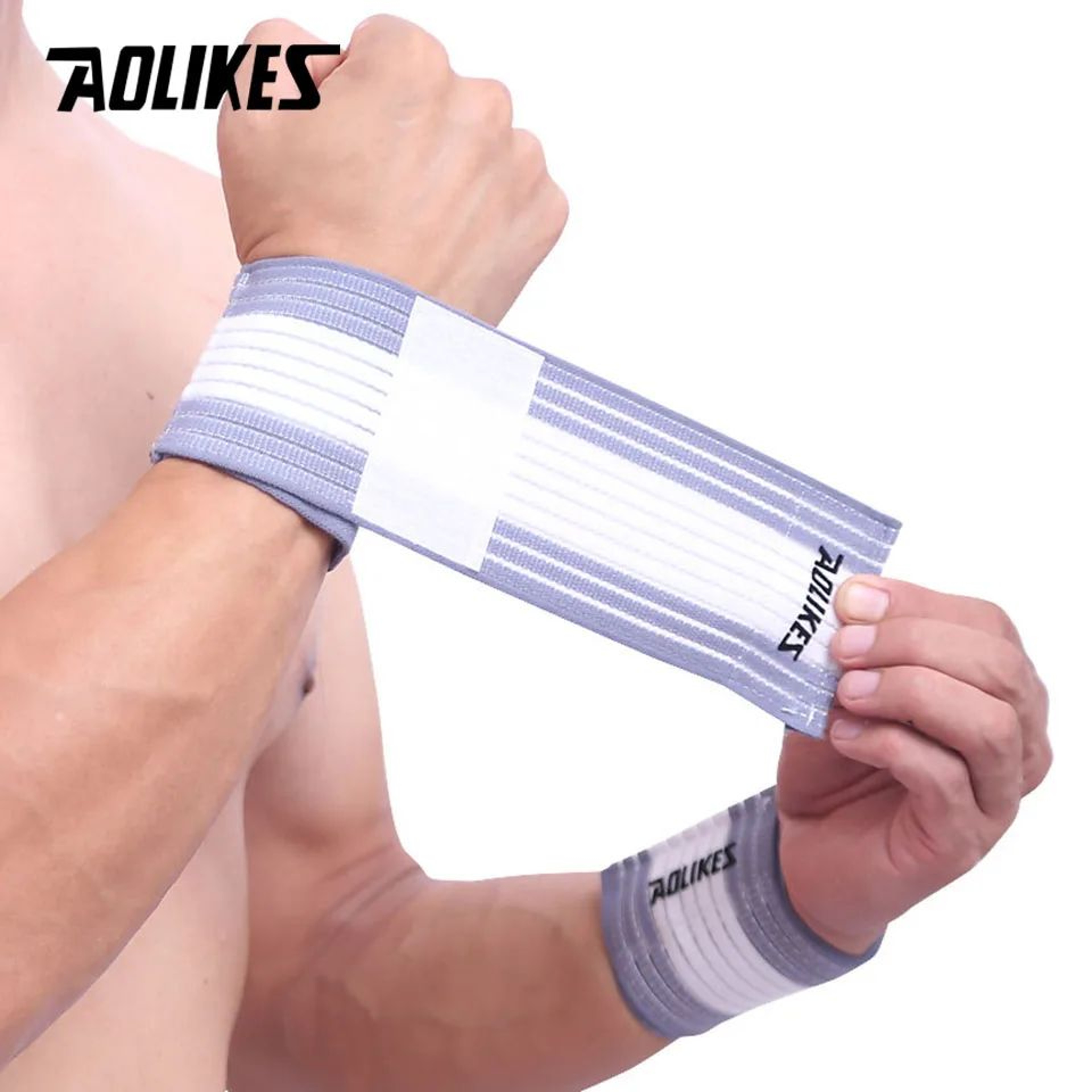 AOLIKES Compression Wrist Brace Adjustable Wrist Support Wrap For Gym Sports And Daily Use 11