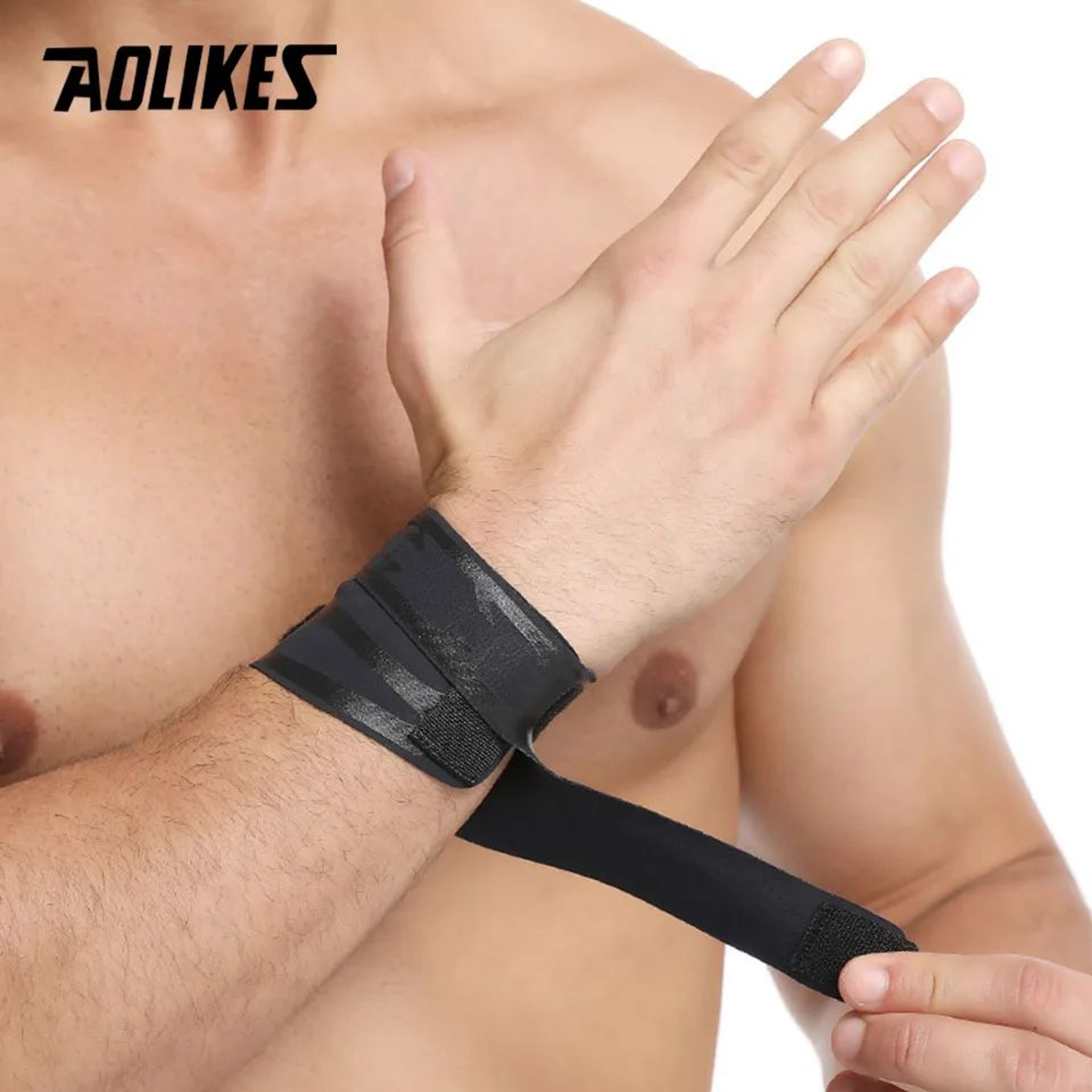 AOLIKES Ultra Thin Wrist Brace Compression Wrist Support For Weightlifting And Sports 2