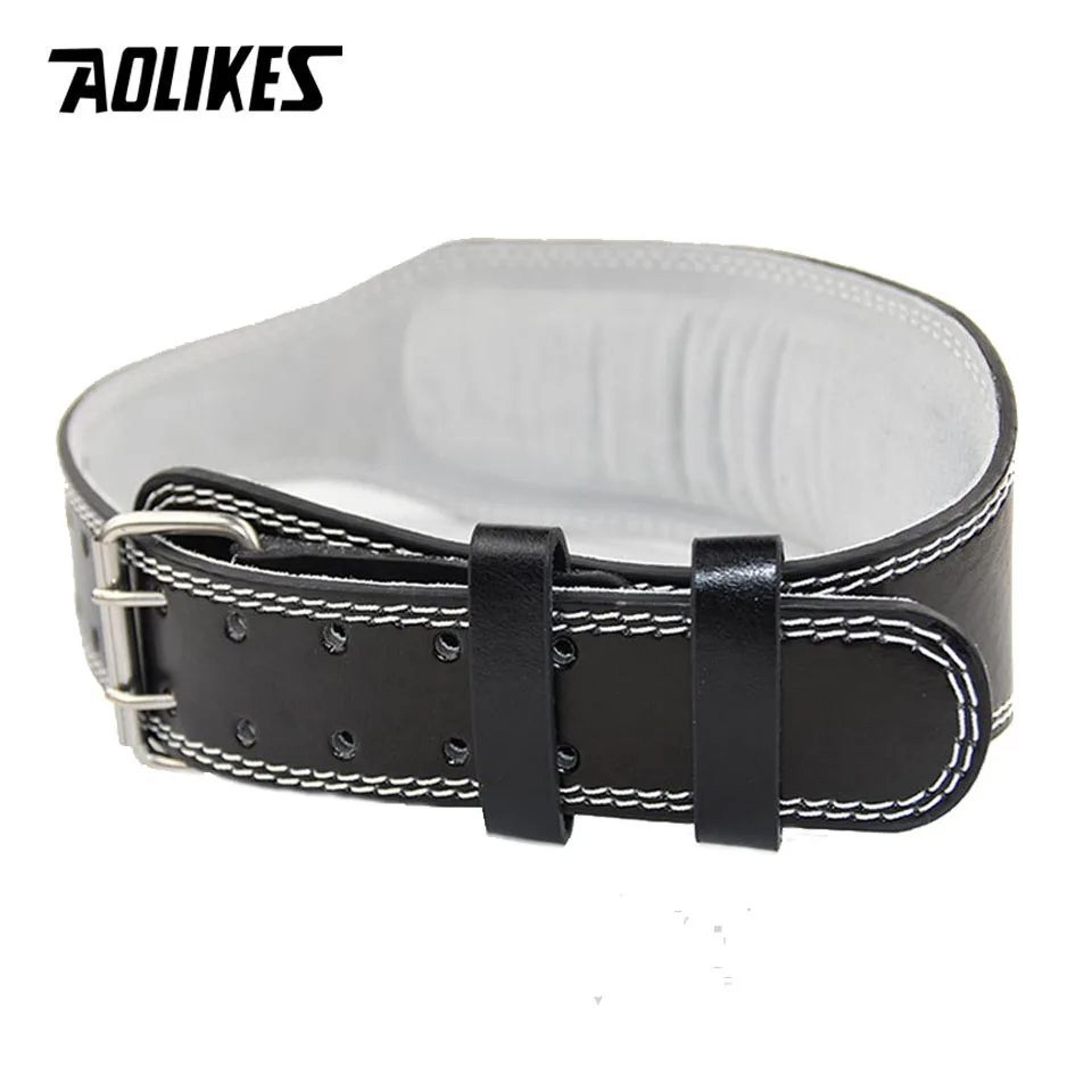 AOLIKES Wide Weightlifting Belt For Gym Training And Back Support 7
