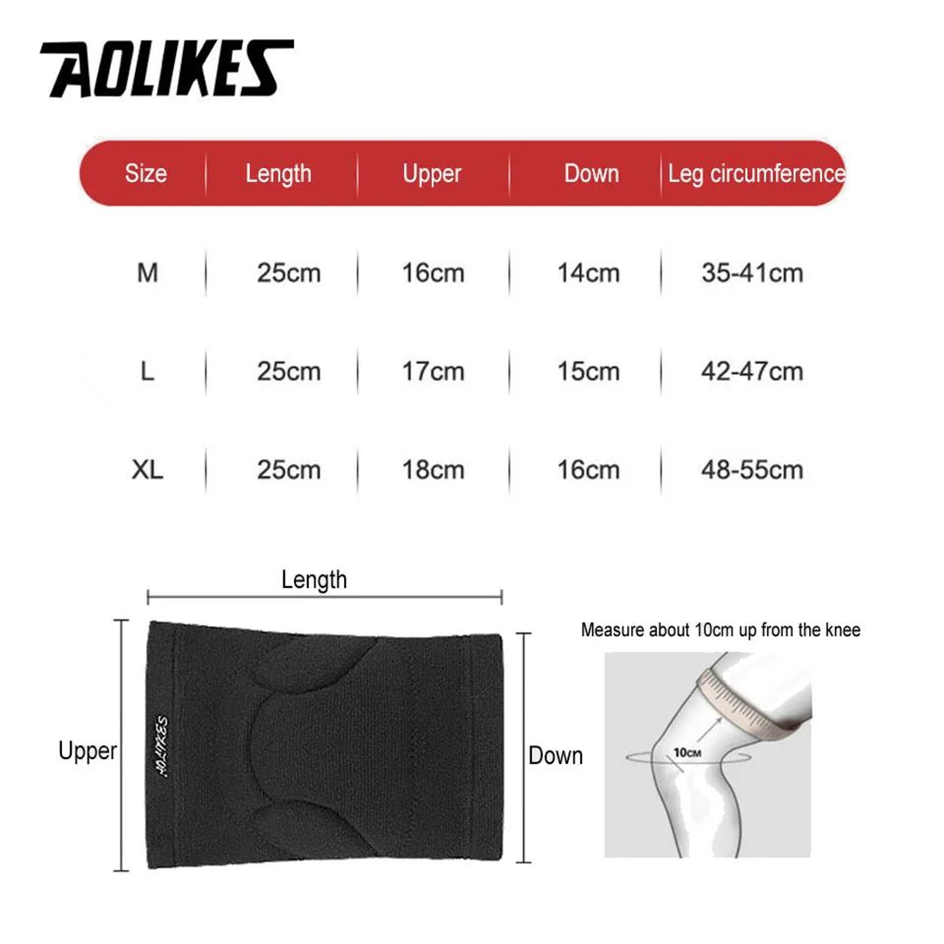 AOLIKES Volleyball Knee Pads Thick Foam Knee Protectors For Sports Dance And Fitness 1 Pair 1