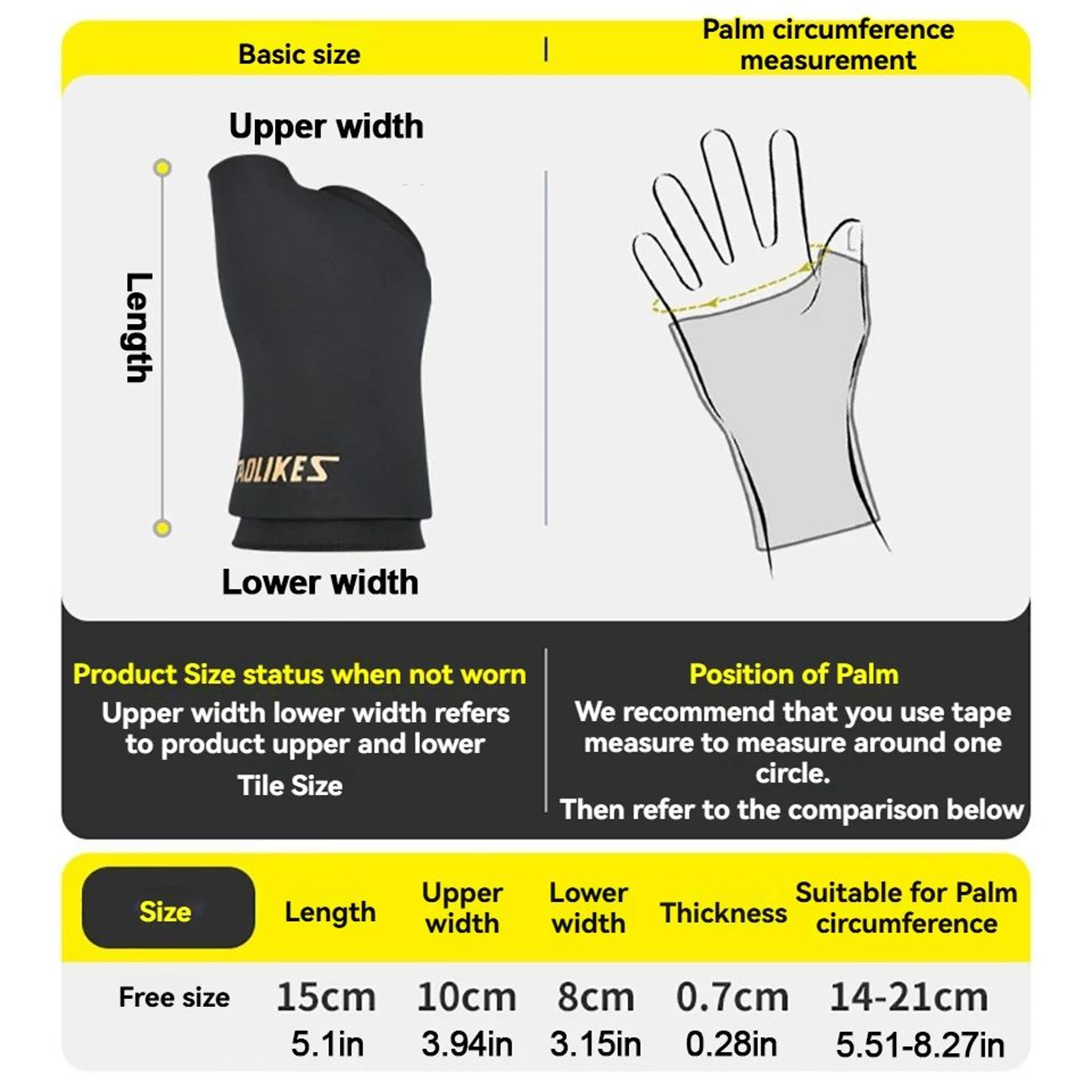 AOLIKES Gel Hand Sleeve For Hot And Cold Therapy Wrist Pain Relief And Thumb Support 1