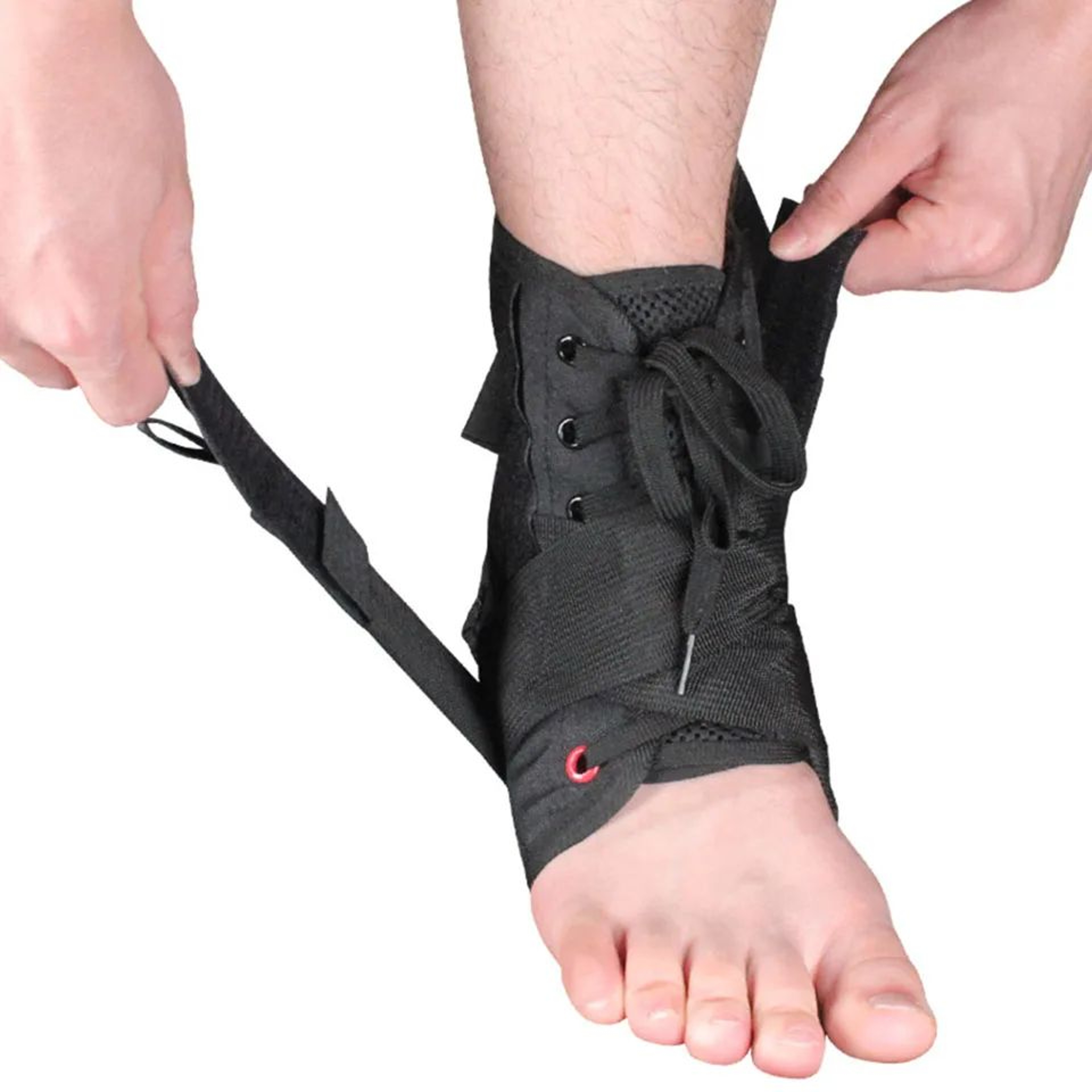 AOLIKES Adjustable Ankle Brace Compression Wrap For Sports Support And Sprain Protection 3
