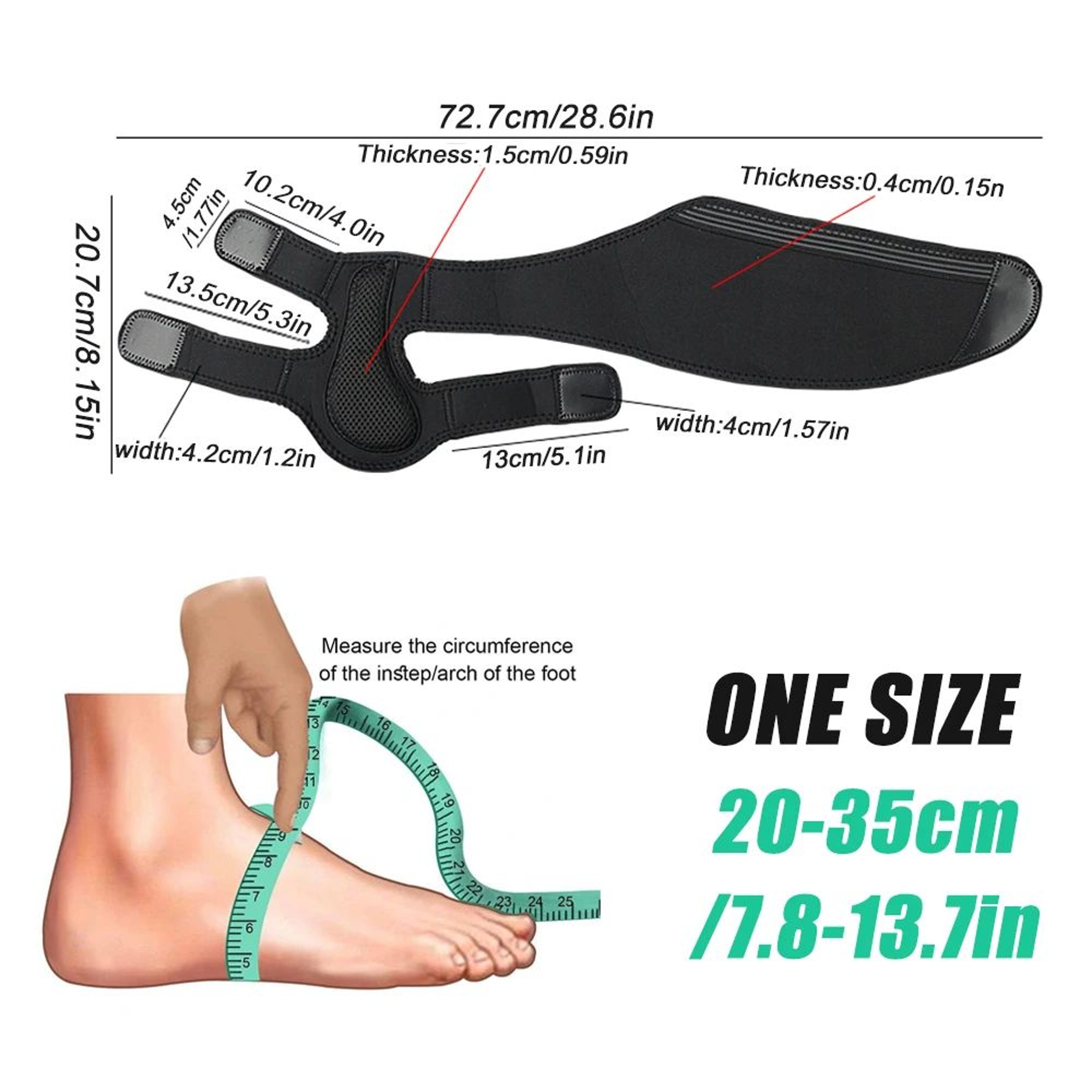 AFO Foot Drop Brace with Adjustable Ankle Support for Walking and Plantar Fasciitis – view 7