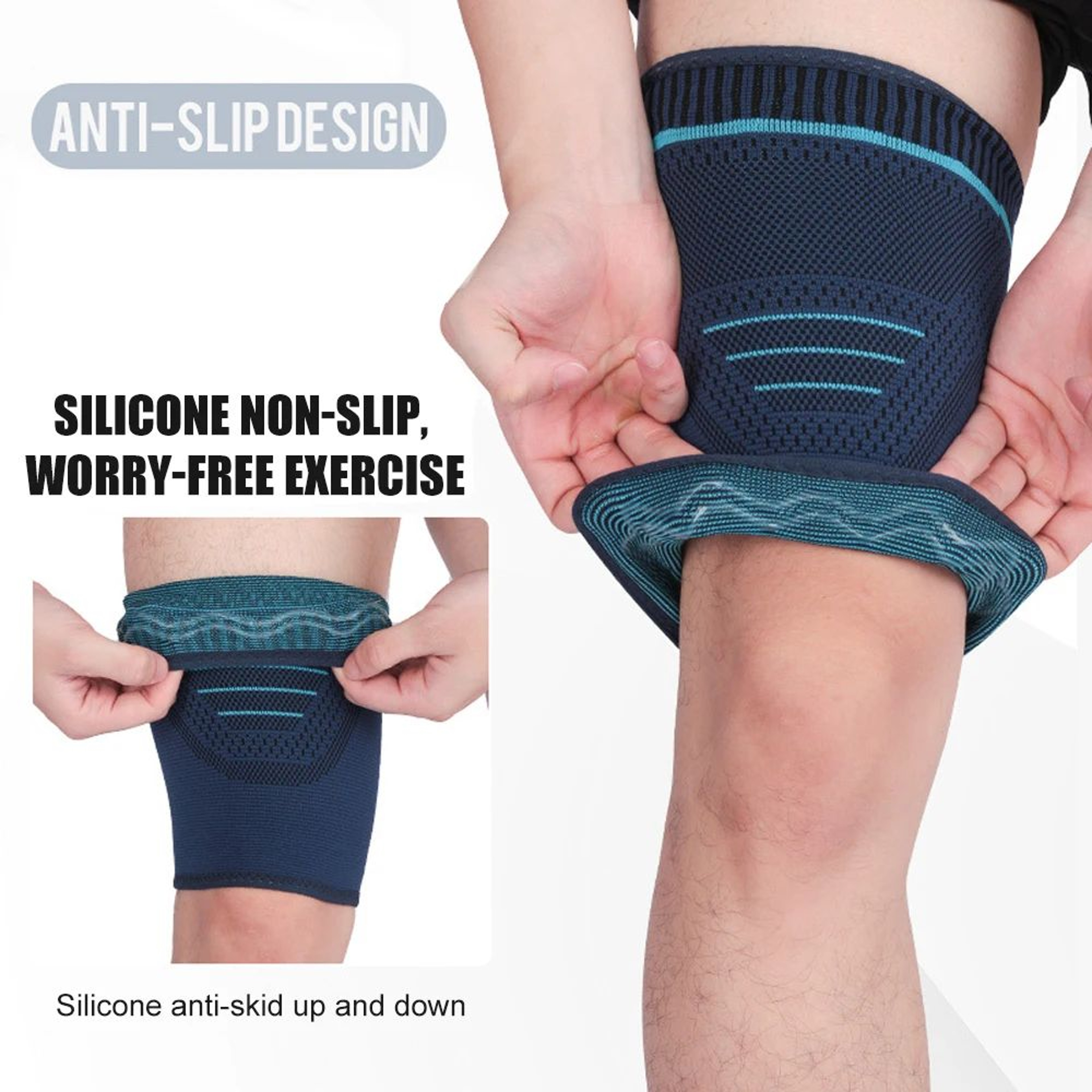 ActiveFlex Thigh Compression Sleeve For Quad And Hamstring Support Running Gym Sports Leg Brace 1