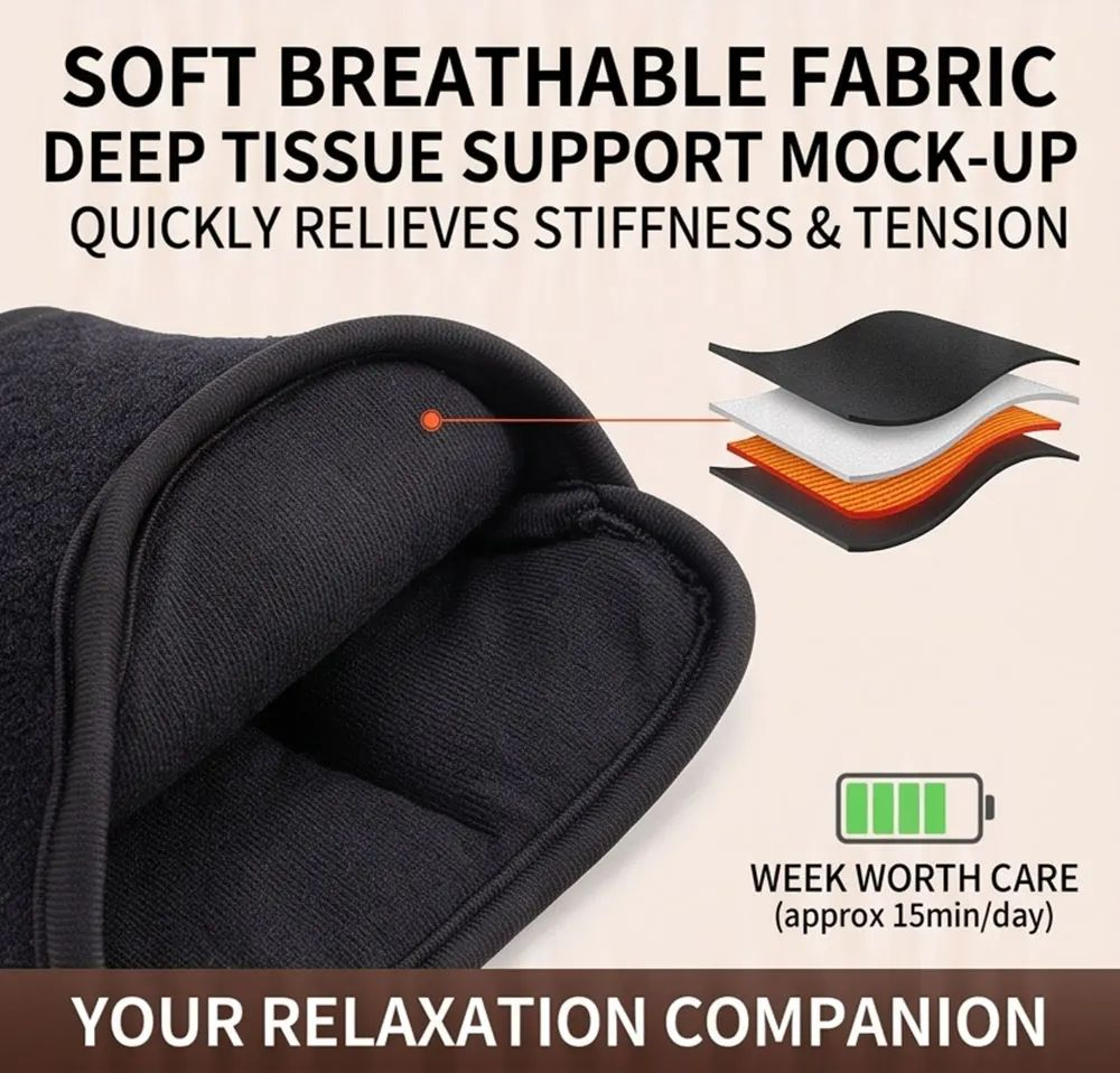 ComfortWrap Ankle Massager With Heat And Air Compression  Cordless Foot Massager Sleeve 4