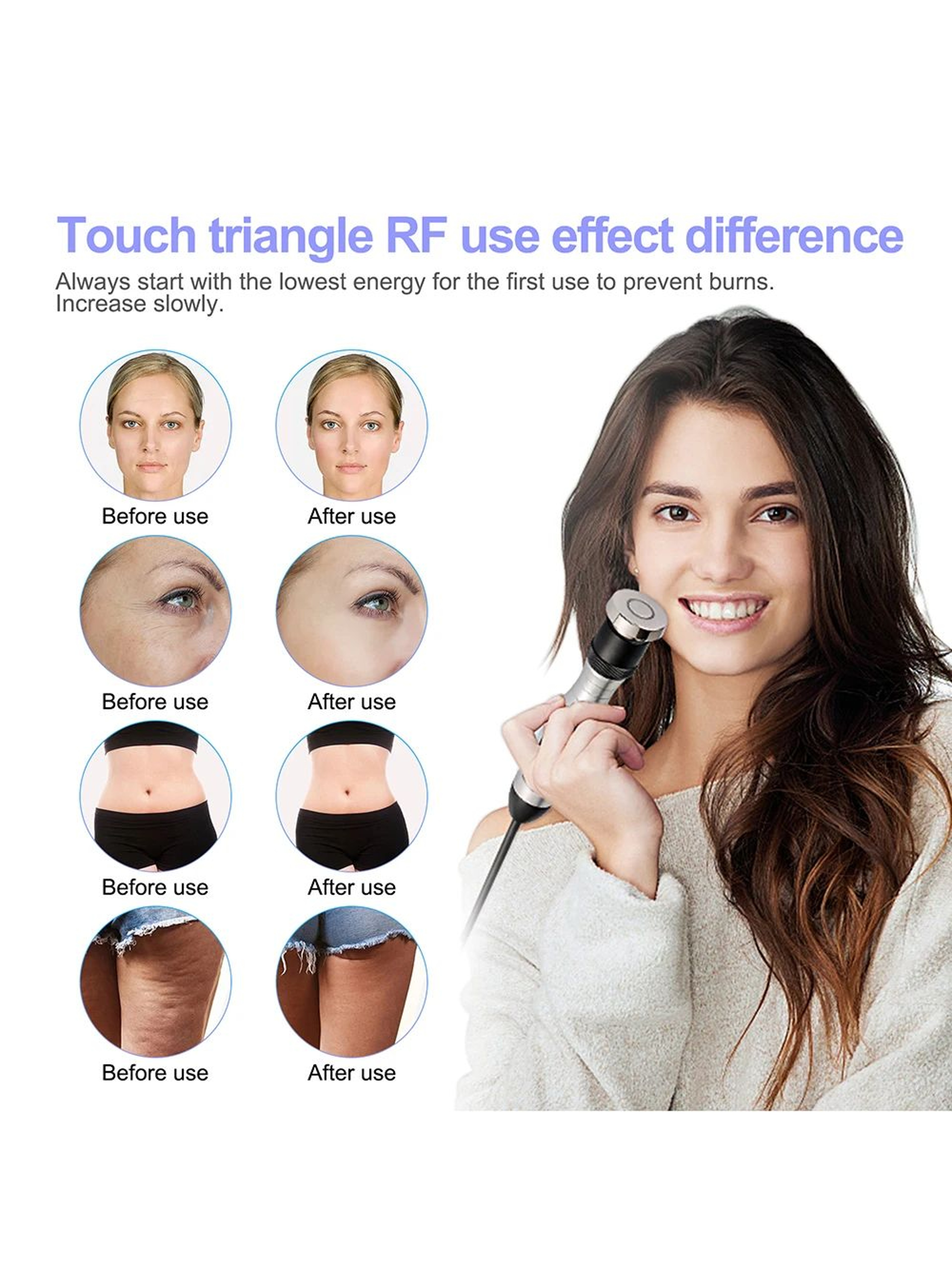 BEEMY Ultrasonic 40K Cavitation Machine RF Body Slimming and Skin Tightening Device – view 13