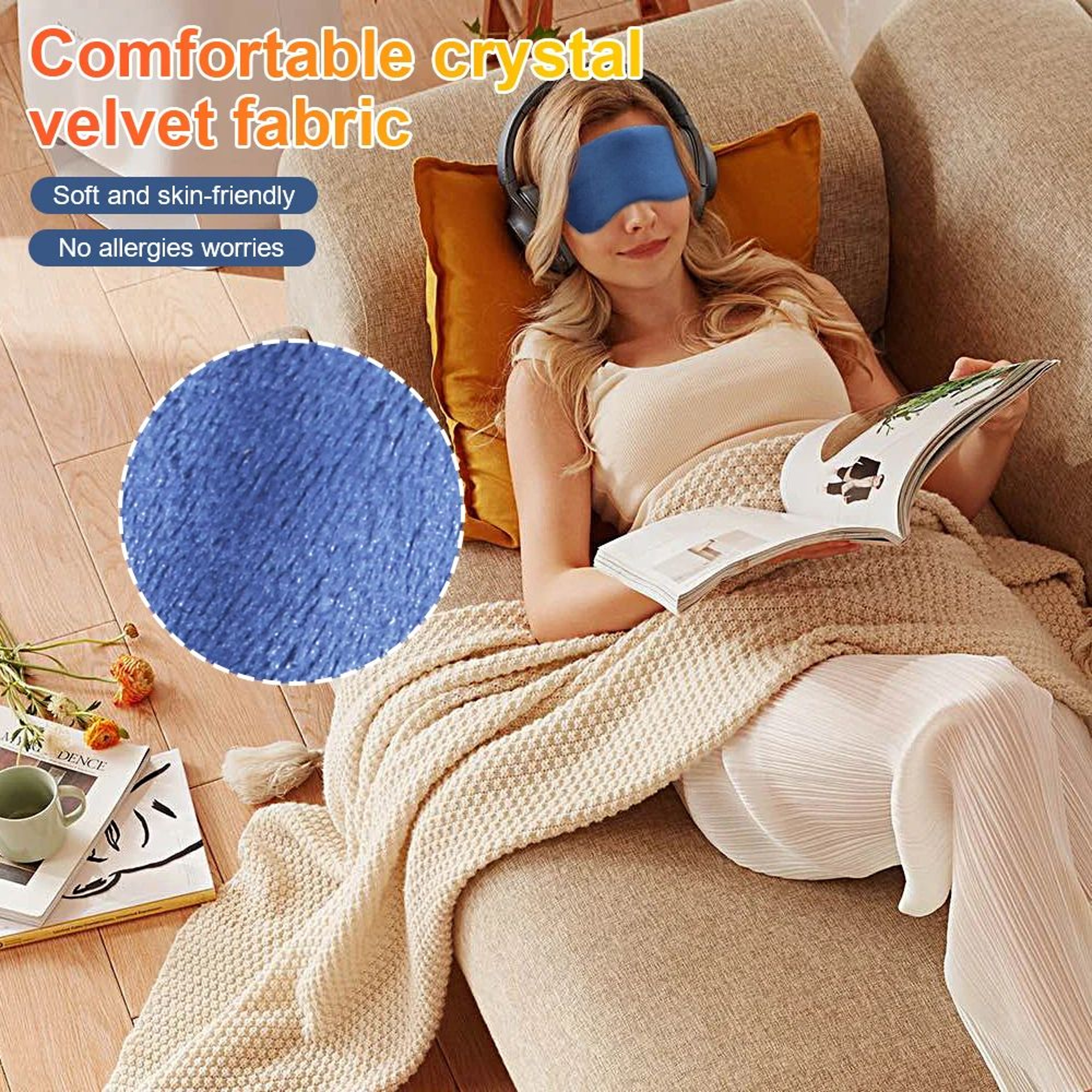 CozyVision Heated Eye Mask With Vibration USB Eye Massager For Dry Eyes And Sleep 3