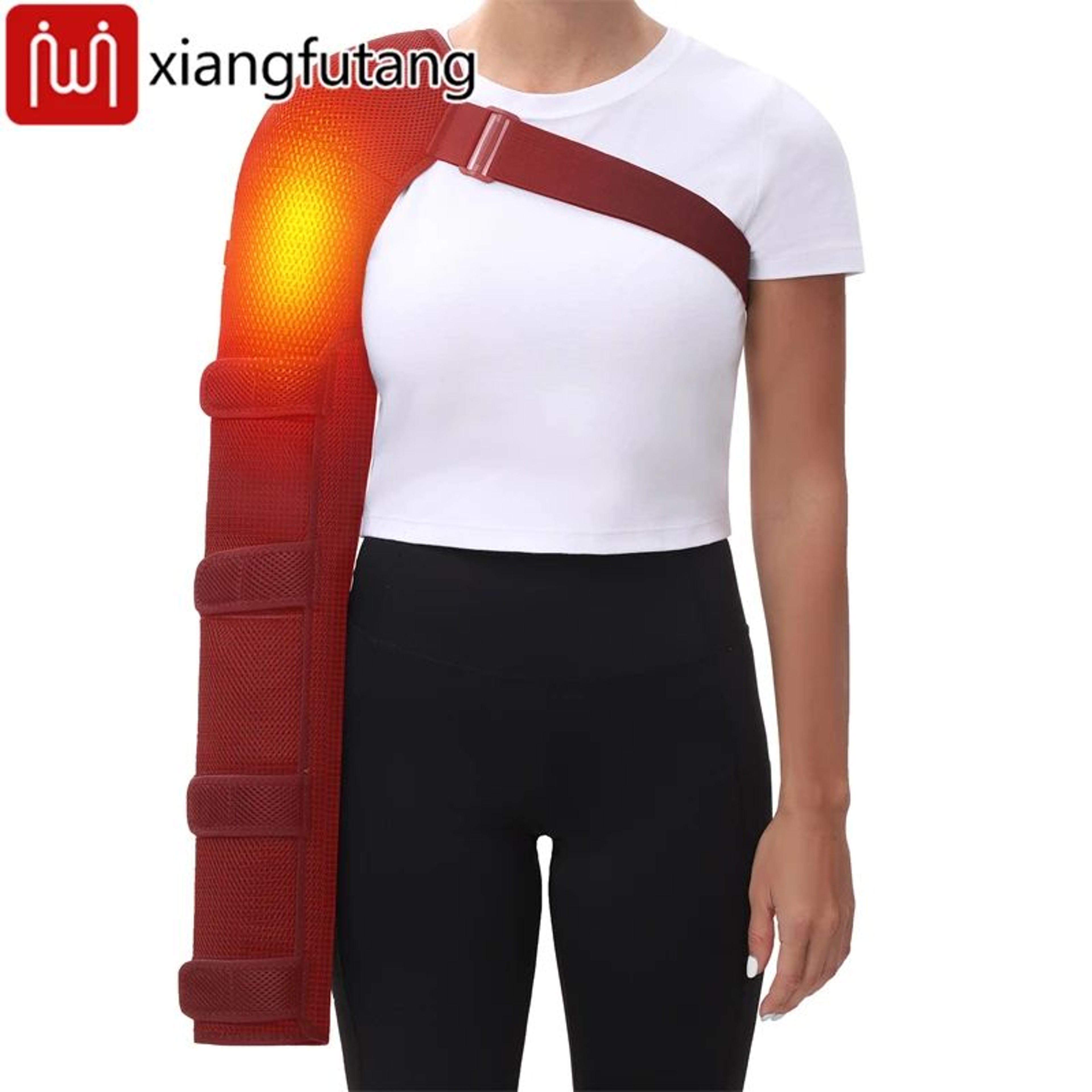ThermaRelief Ultra Long Heated Arm Wrap With Vibration Massage For Shoulder Elbow Wrist And Hand 1