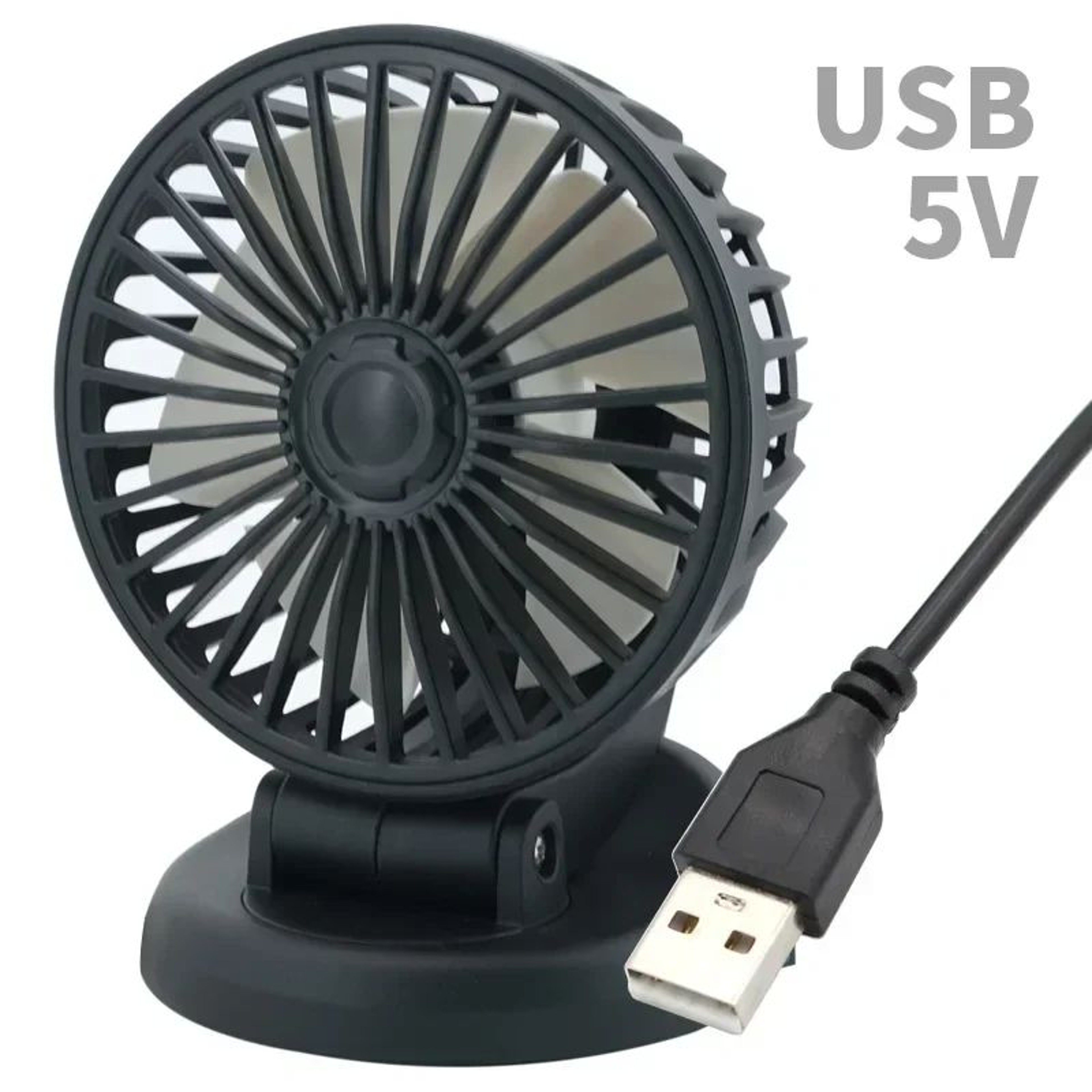 Heavy Duty 360 Adjustable Car Cooling Fan With USB 12V 24V Power For Cars Trucks RVs 9