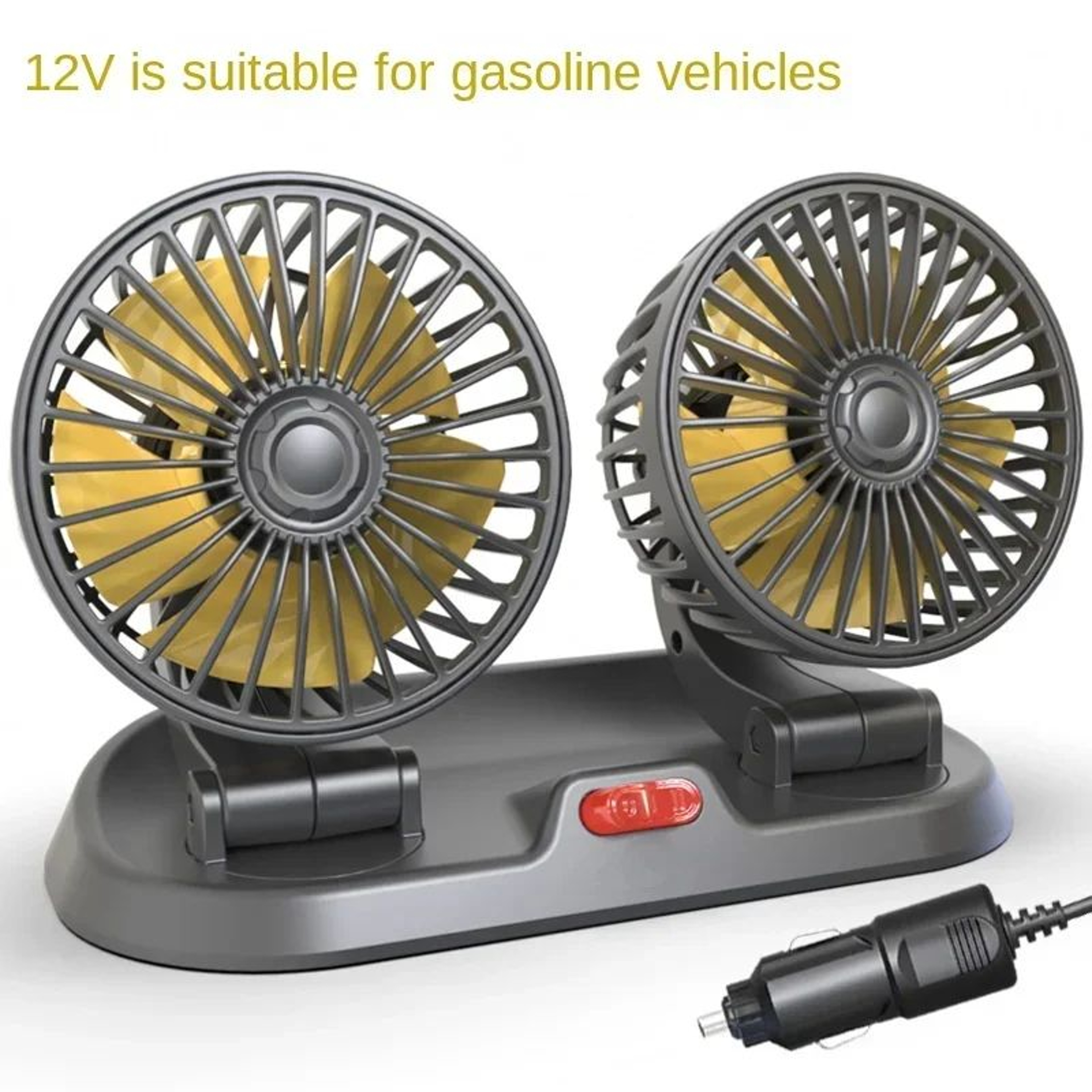 Heavy Duty 360 Adjustable Car Cooling Fan With USB 12V 24V Power For Cars Trucks RVs 13