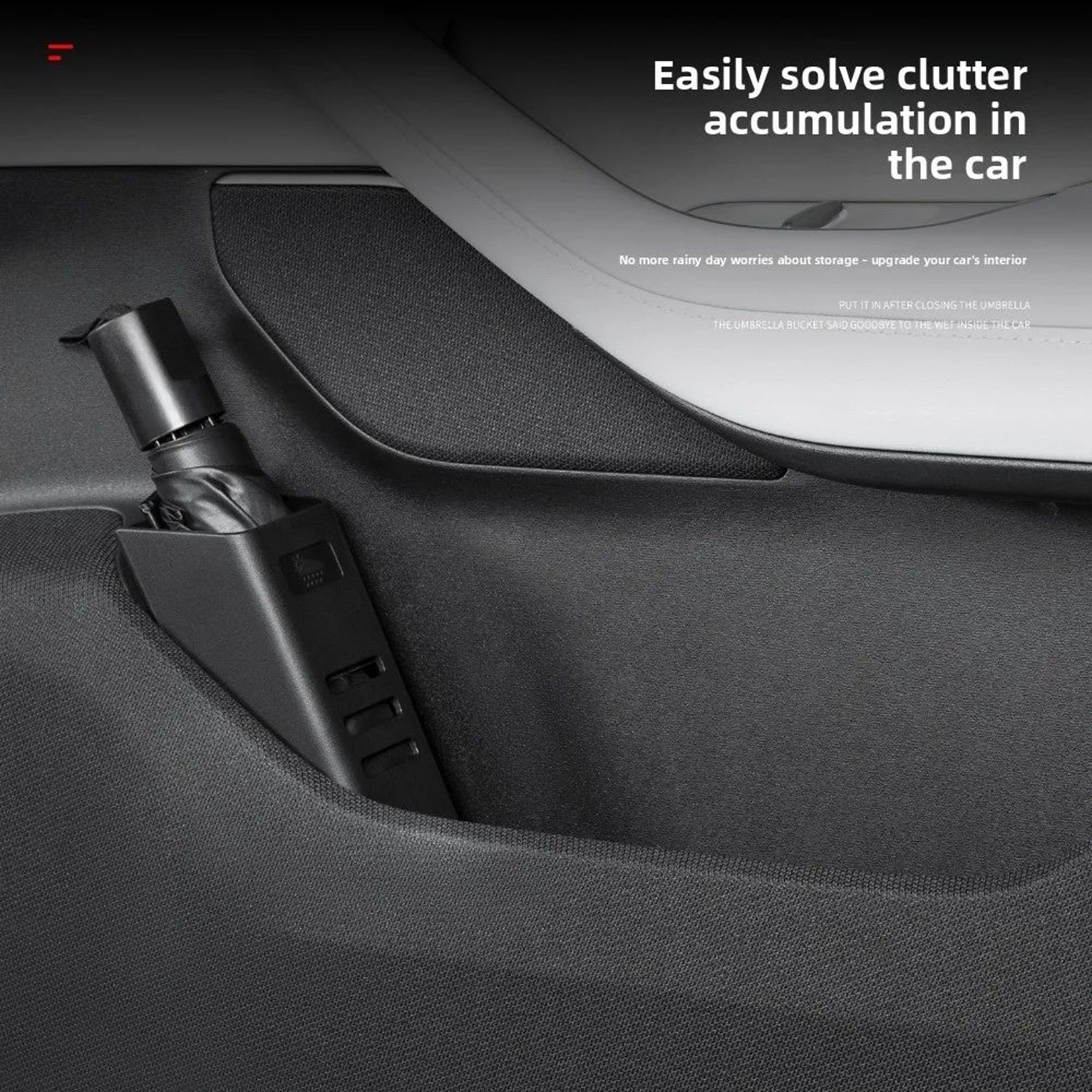 Universal Car Umbrella Holder And Car Storage Organizer With Cup Bottle Holder For Vehicle Interior 4