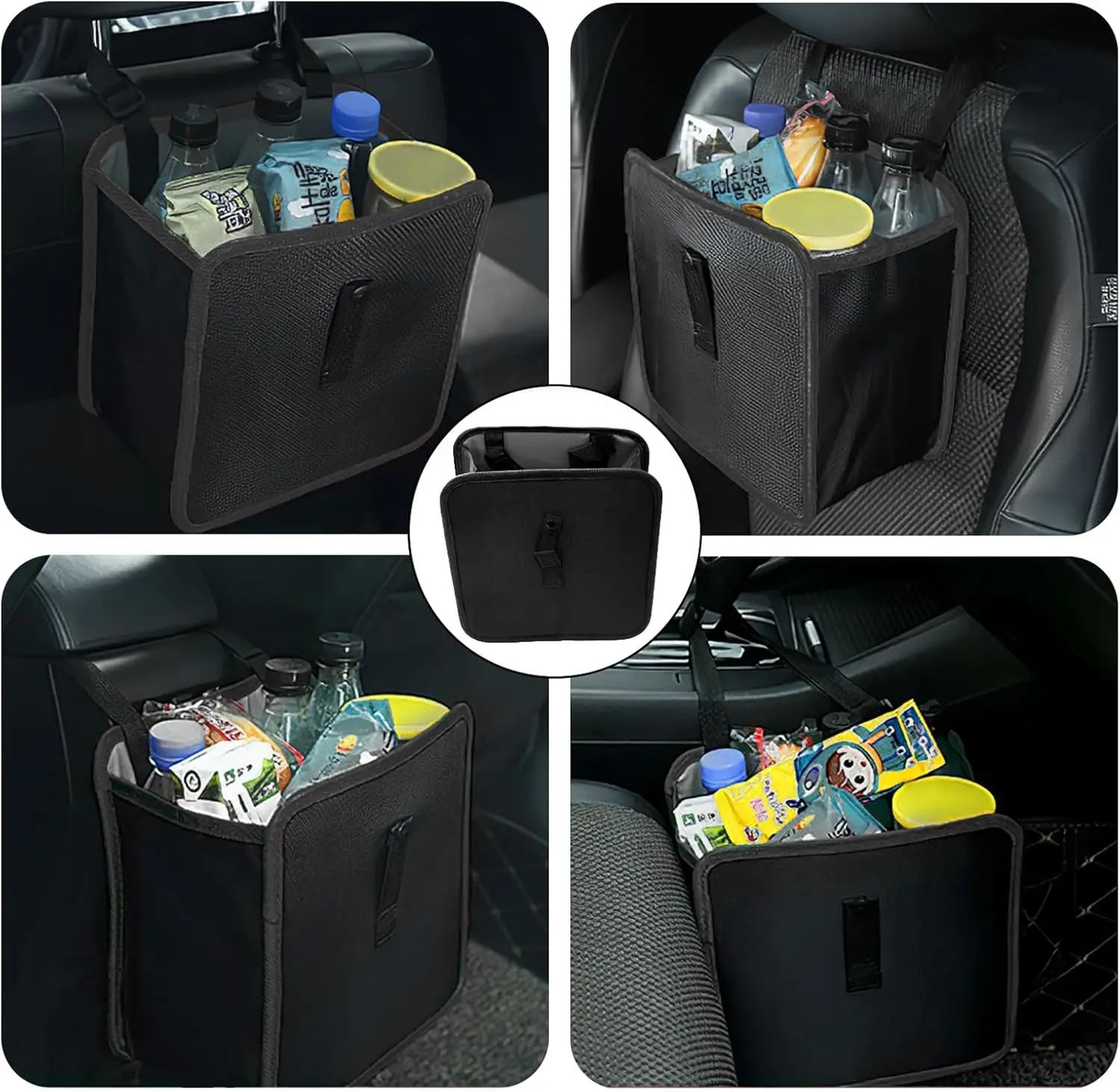 Waterproof Foldable Car Trash Can Hanging Car Organizer Leakproof Storage Bag 4
