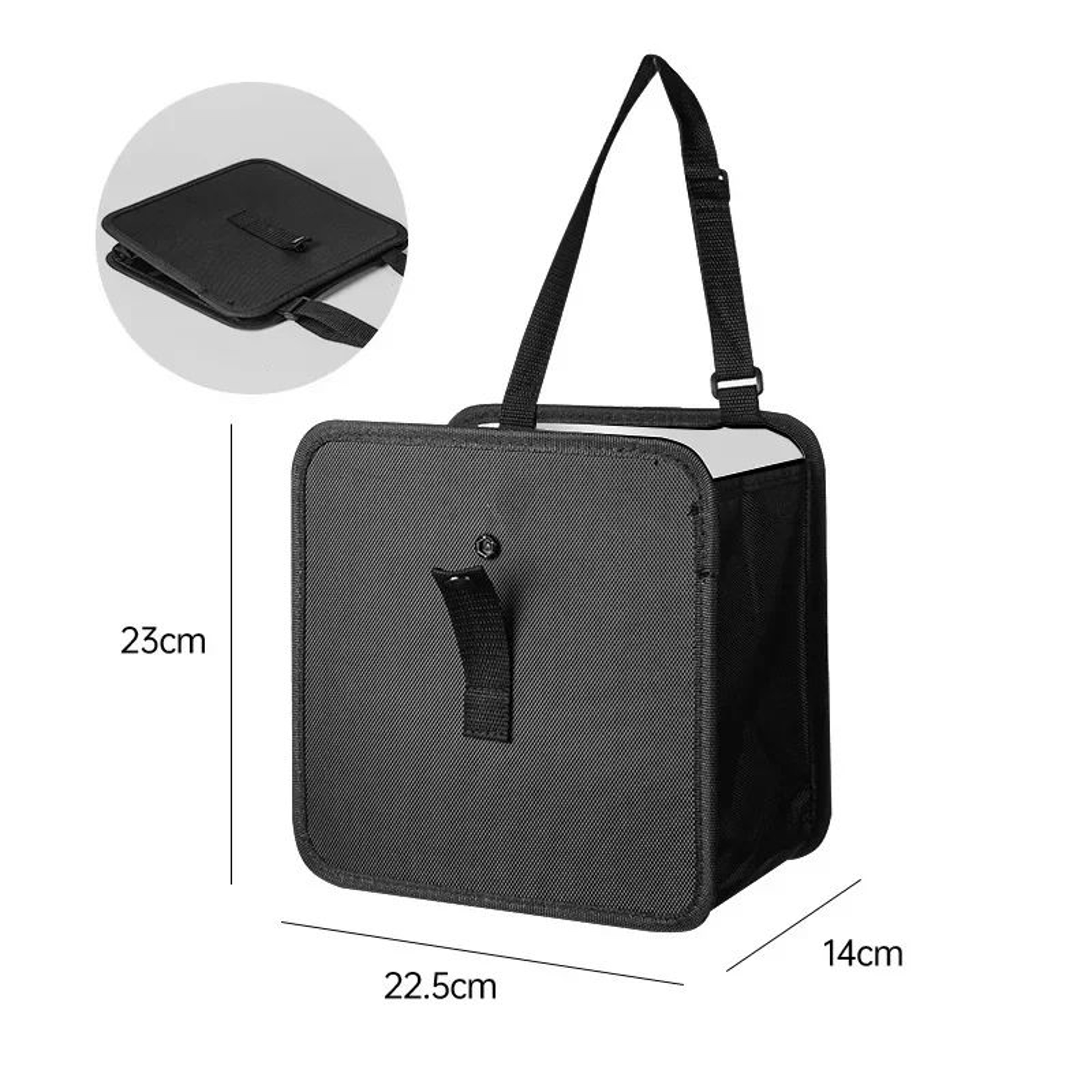 Waterproof Foldable Car Trash Can Hanging Car Organizer Leakproof Storage Bag 5